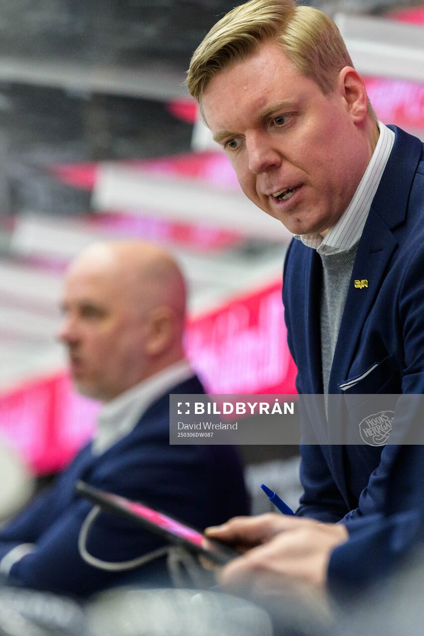 HV71s tränare Anton Blomqvist