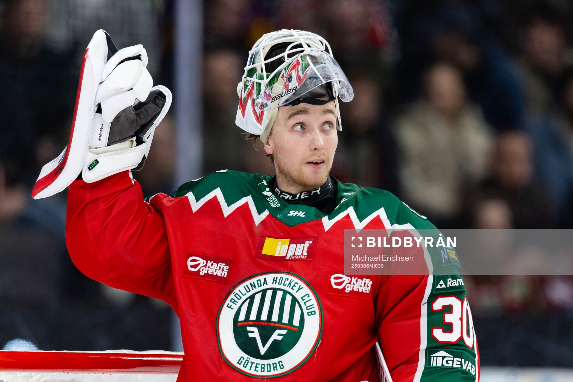 Frölundas målvakt Tobias Normann