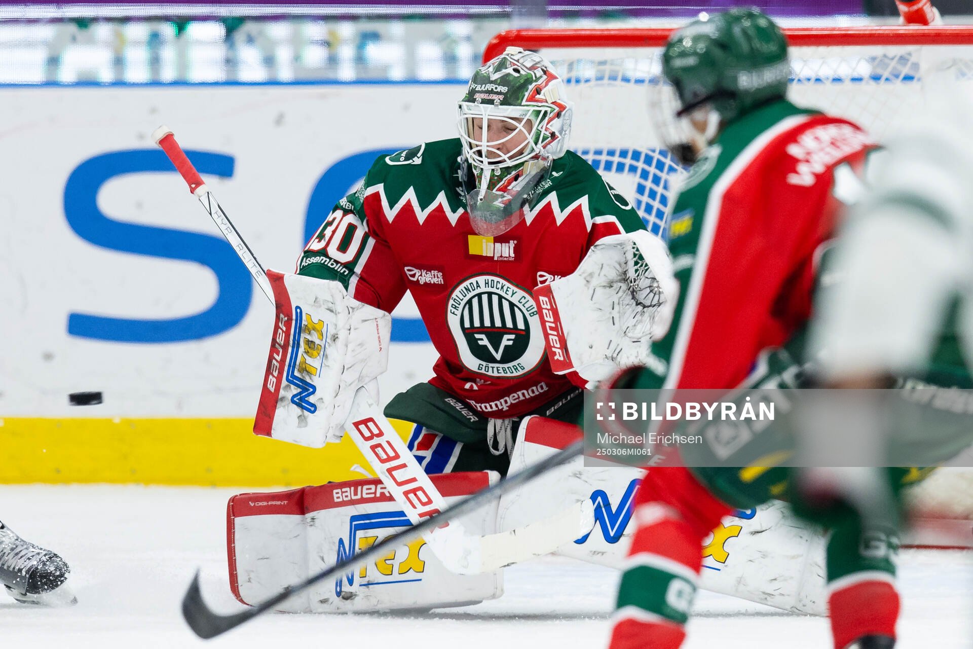 Frölundas målvakt Tobias Normann