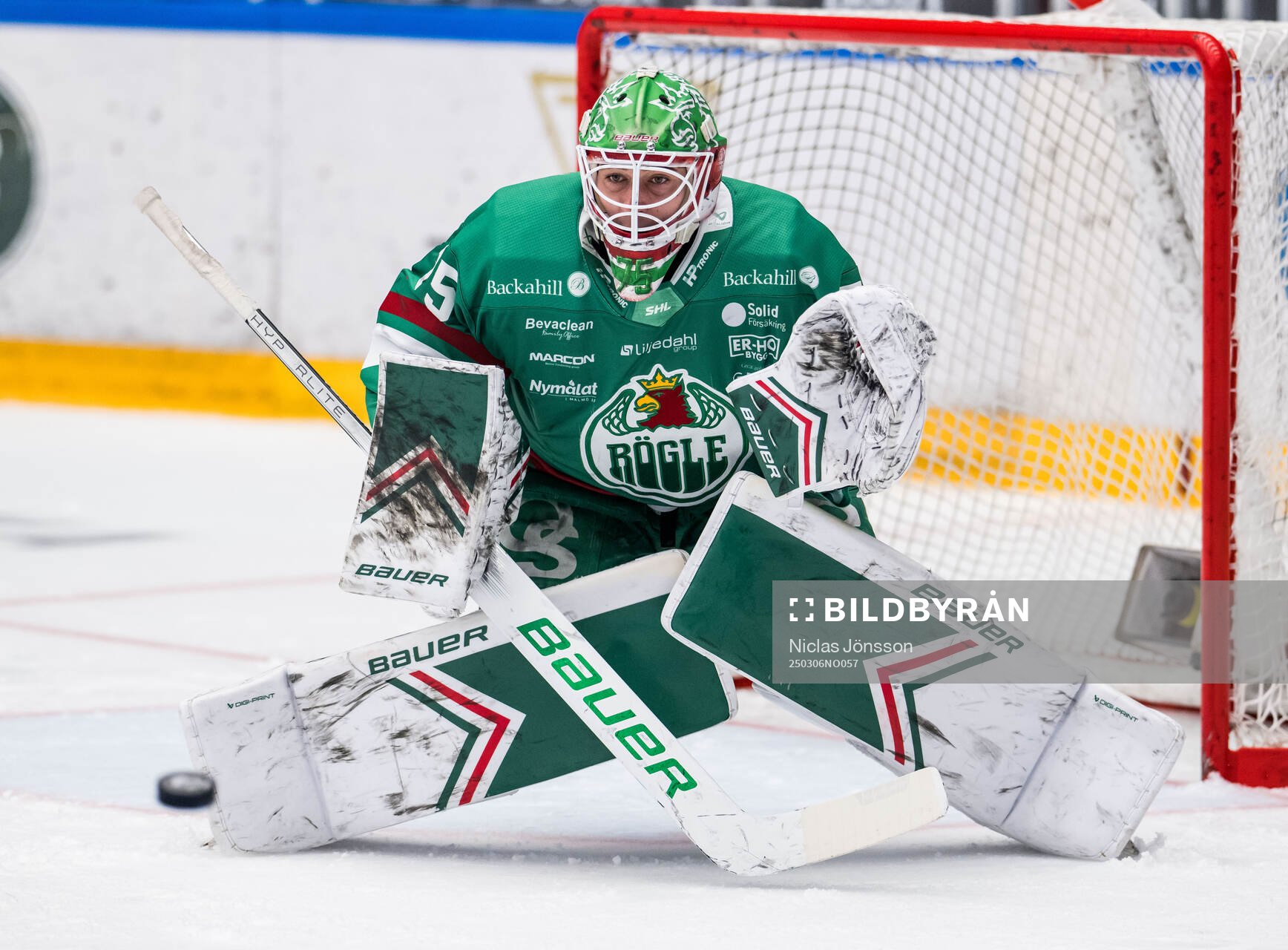 Rögles målvakt Arvid Holm