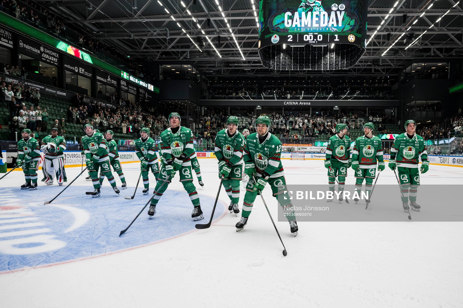 Rögles Lubos Horky, Albin Sundsvik och Brady Ferguson