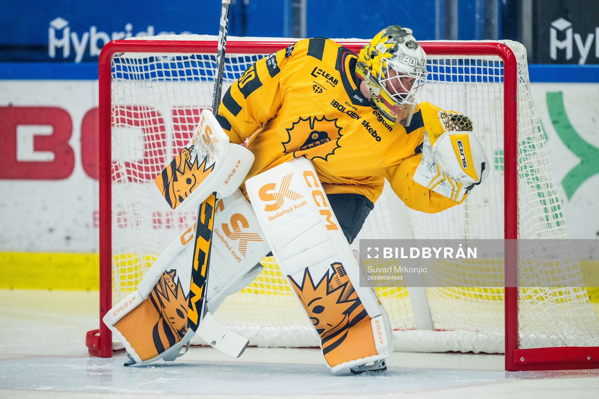 Skellefteås målvakt Gustaf Lindvall