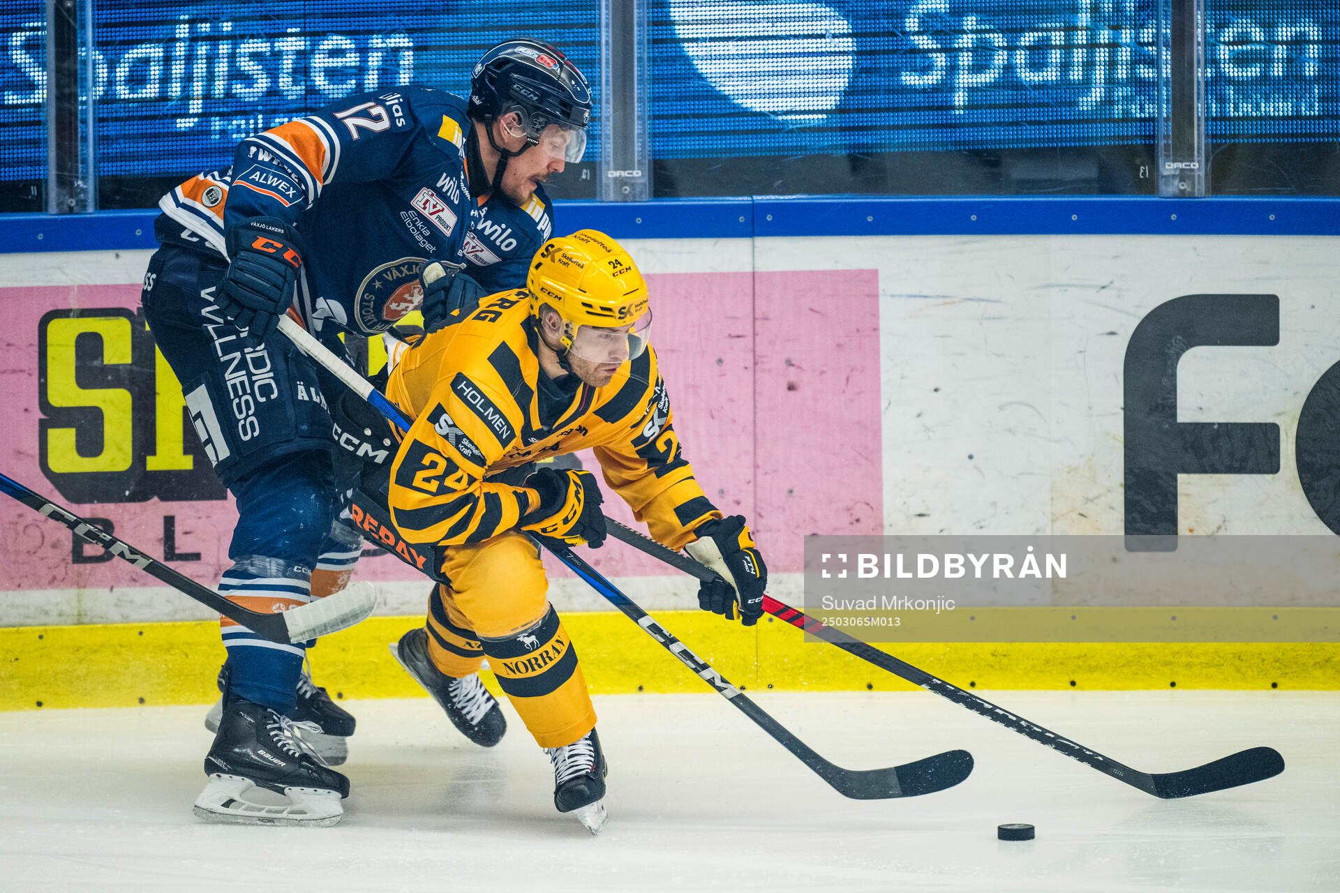 Växjös Otto Koivula och Skellefteås Oscar Lindberg