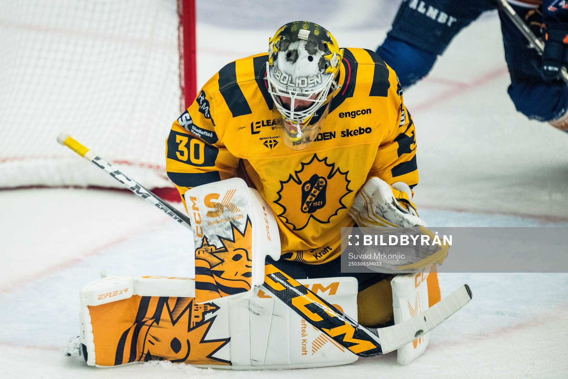 Skellefteås målvakt Gustaf Lindvall