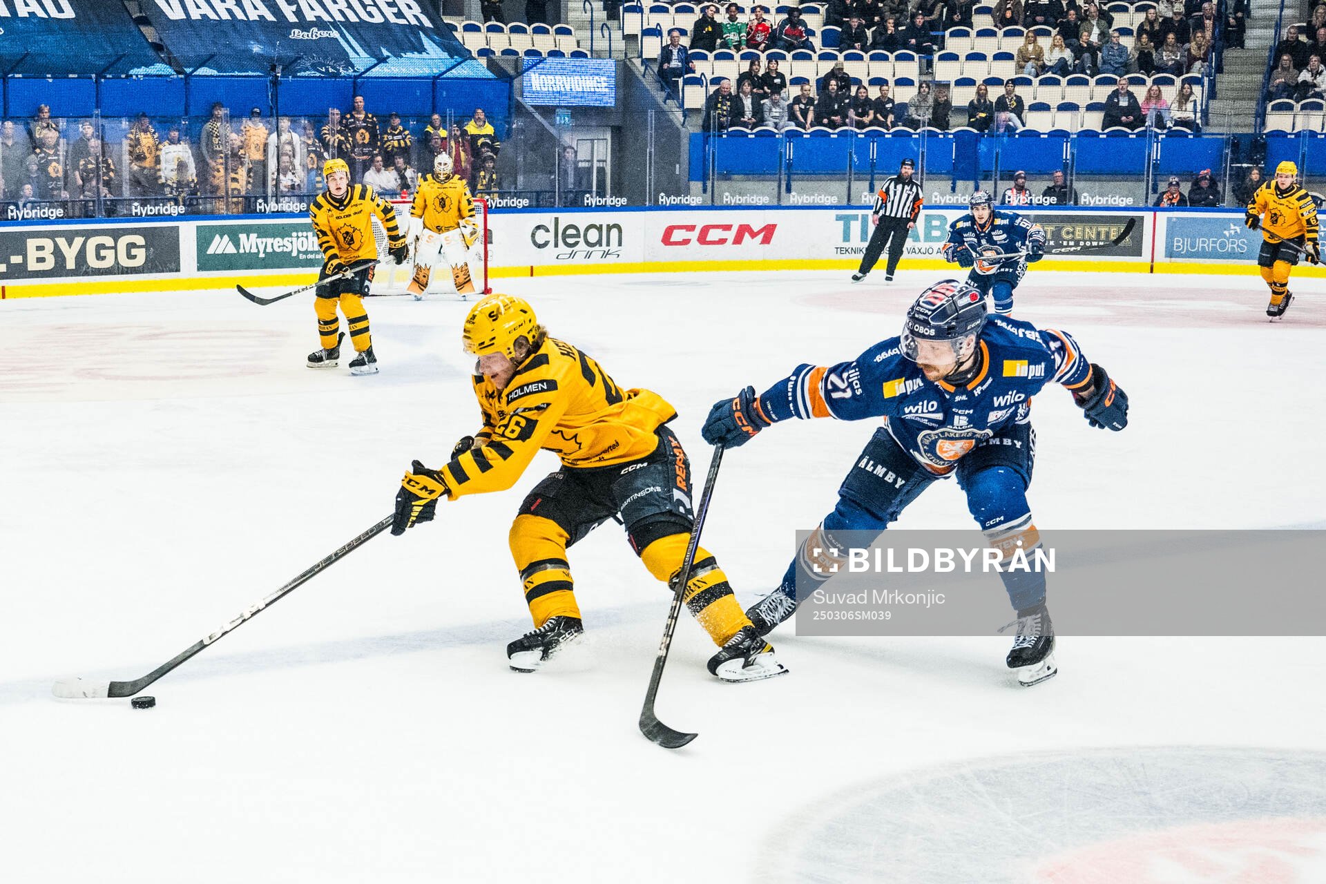 Skellefteås Anton Heikkinen och Växjös Brian Cooper