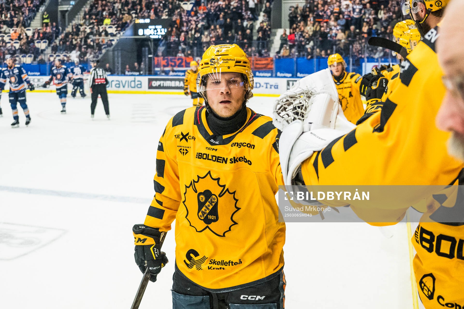 Skellefteås Anton Heikkinen jublar