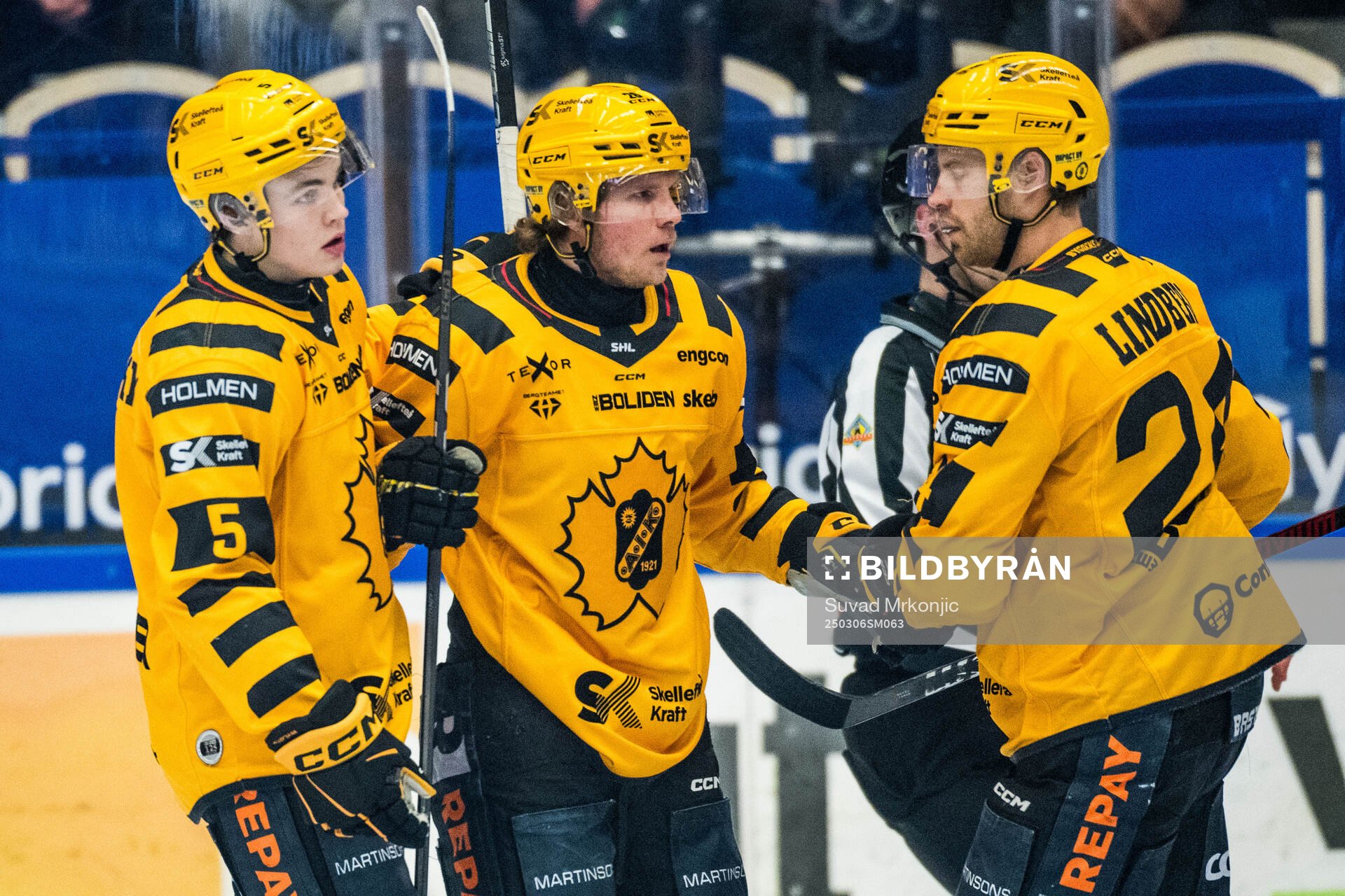 Skellefteås Anton Heikkinen jublar