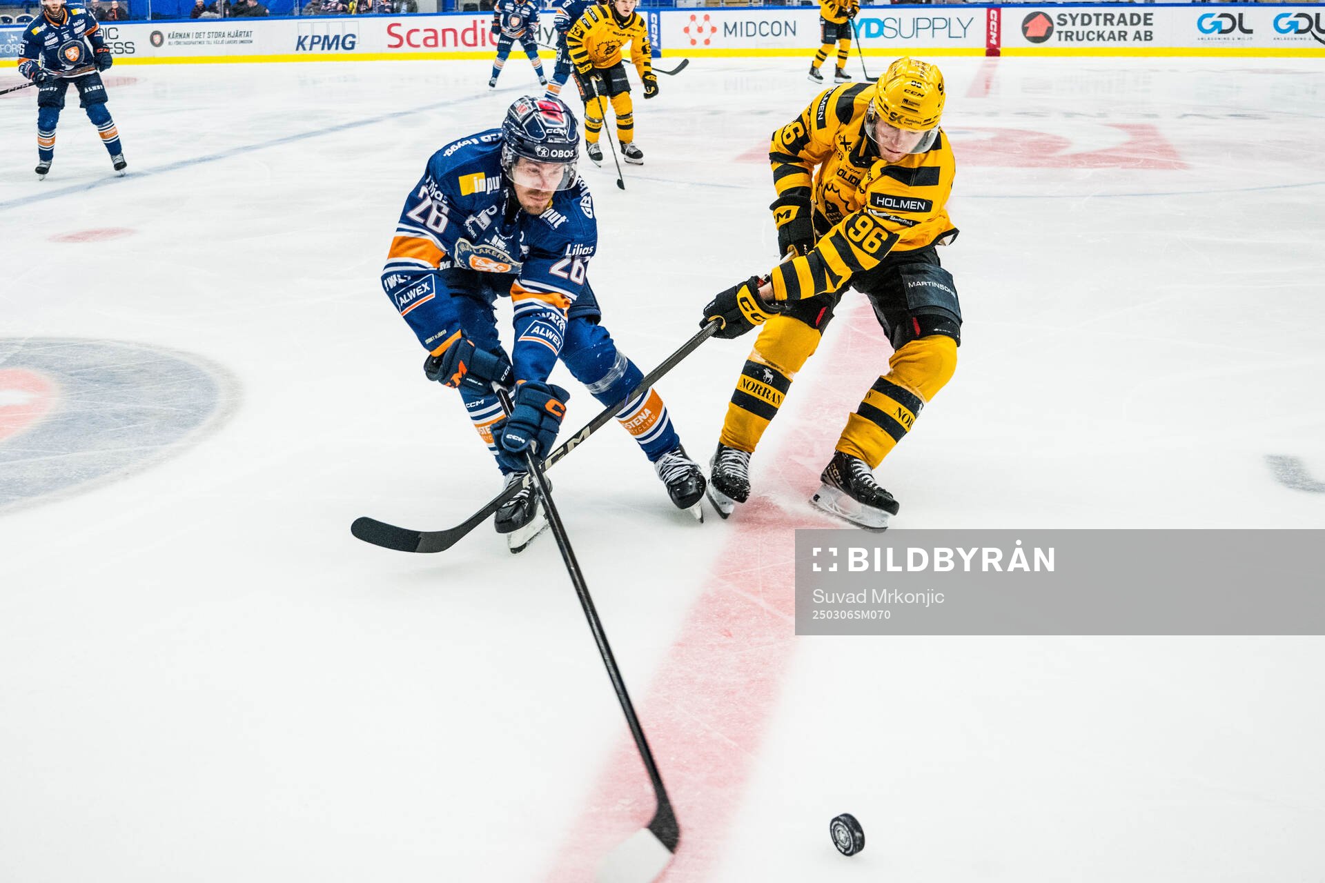 Växjös Emil Larsson och Skellefteås Rickard Hugg