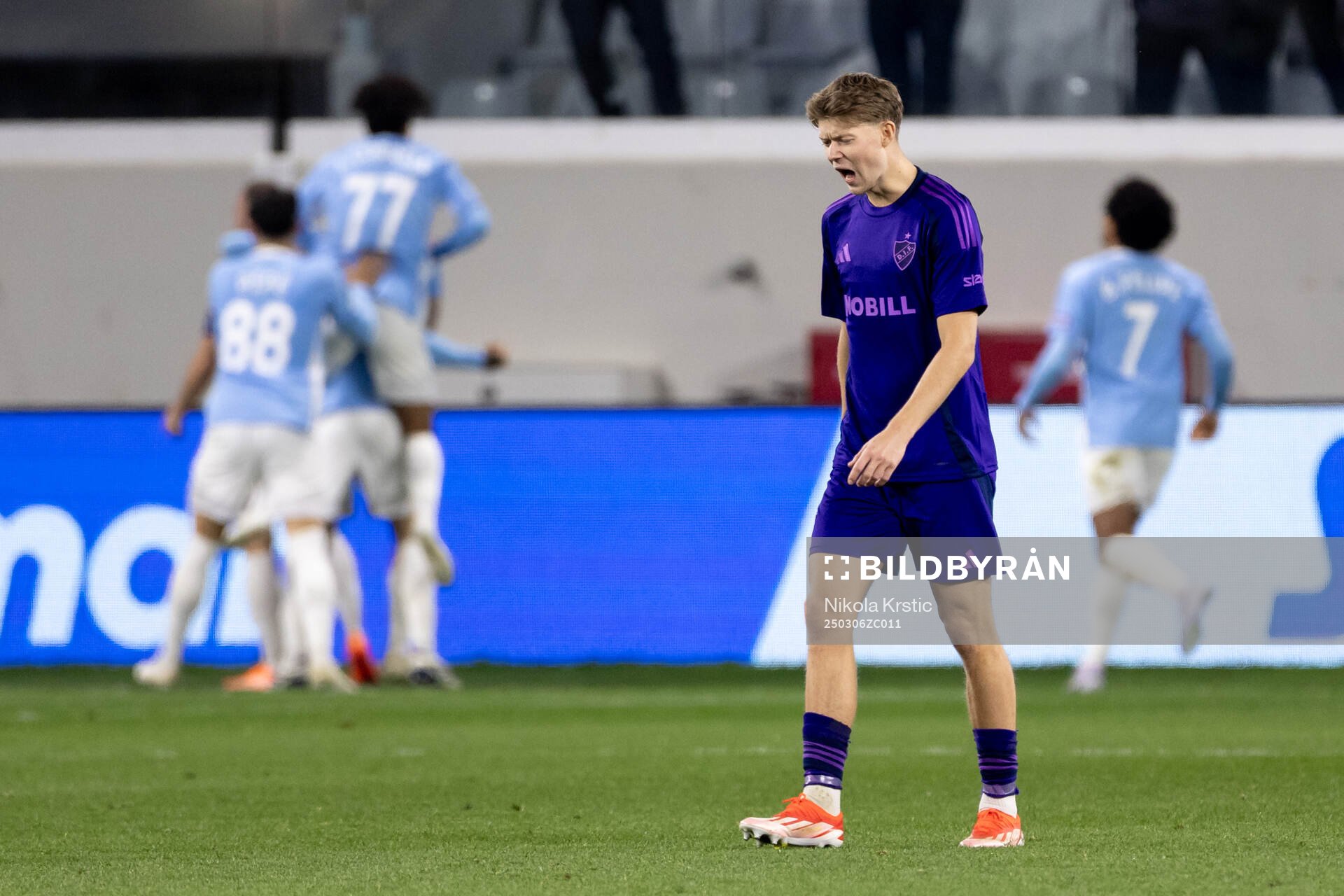 Patric Åslund of Djurgården looks dejected
