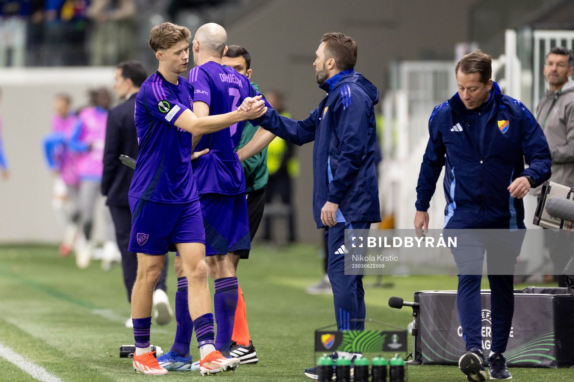 Patric Åslund and head coach Jani Honkavaara of Djurgården