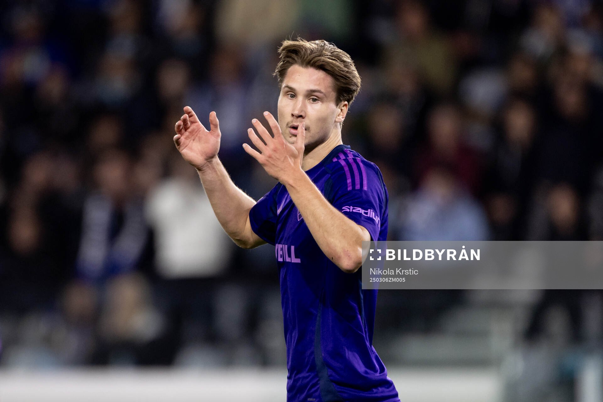 Miro Tenho of Djurgården reacts