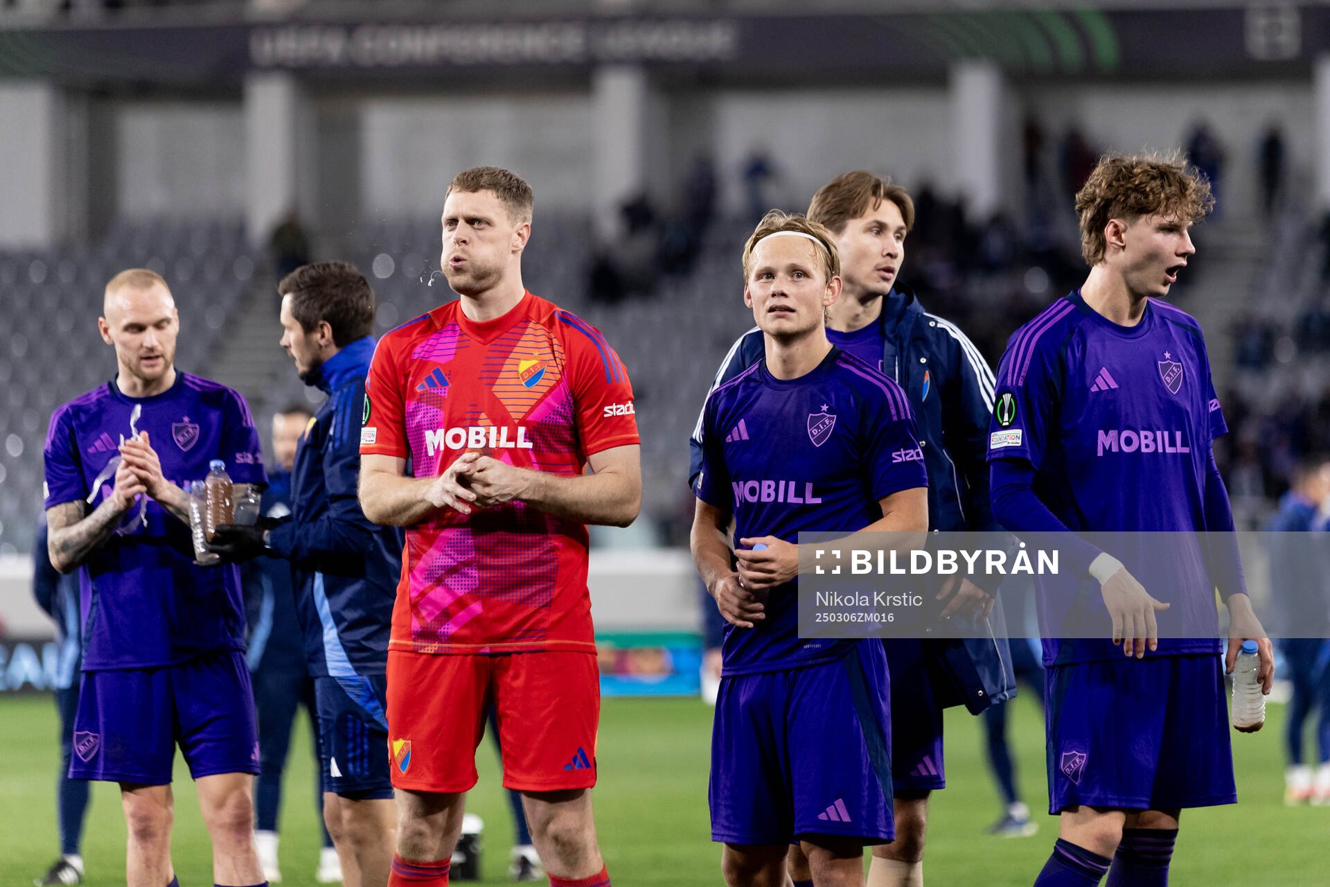 goalkeeper Malkolm Nilsson Säfqvist and Tobias Gulliksen