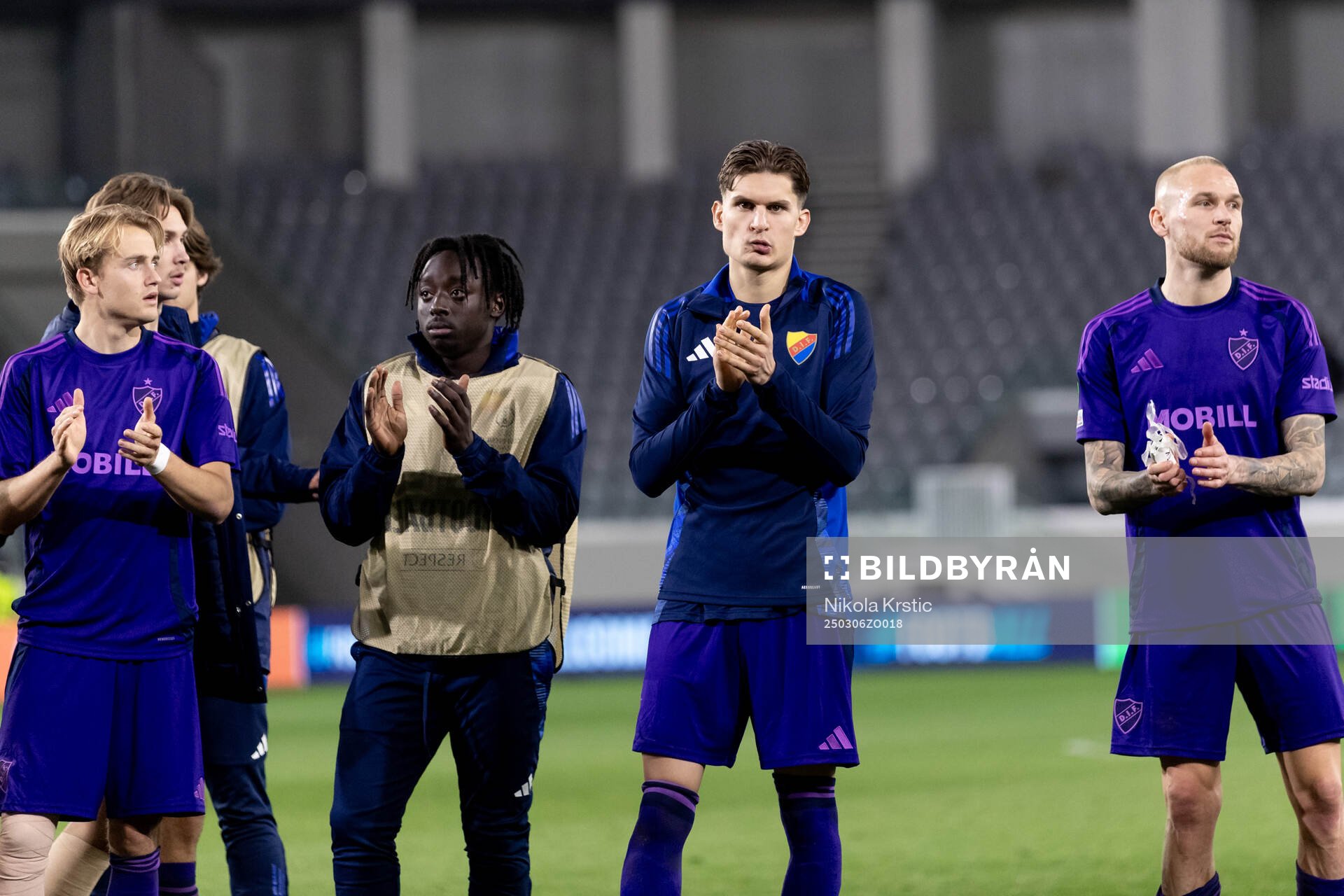 Nino Žugelj of Djurgården looks dejected