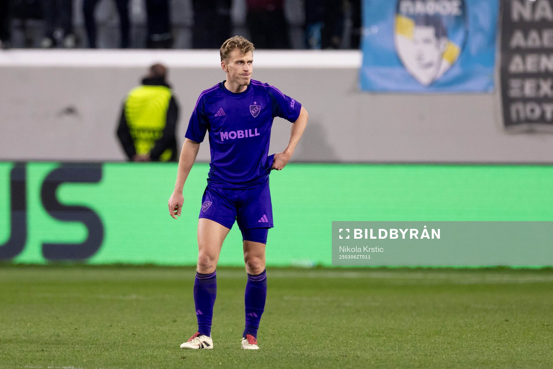 Rasmus Schuller of Djurgården looks dejected