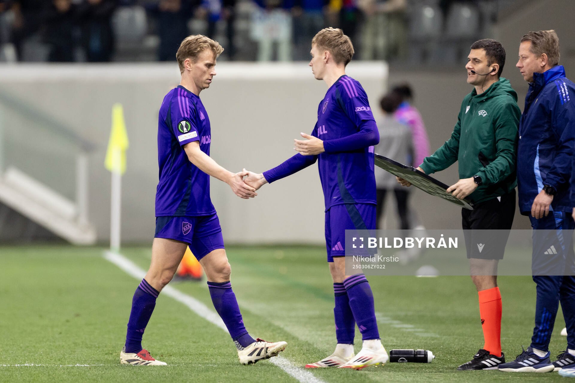 Rasmus Schuller and Santeri Haarala of Djurgården