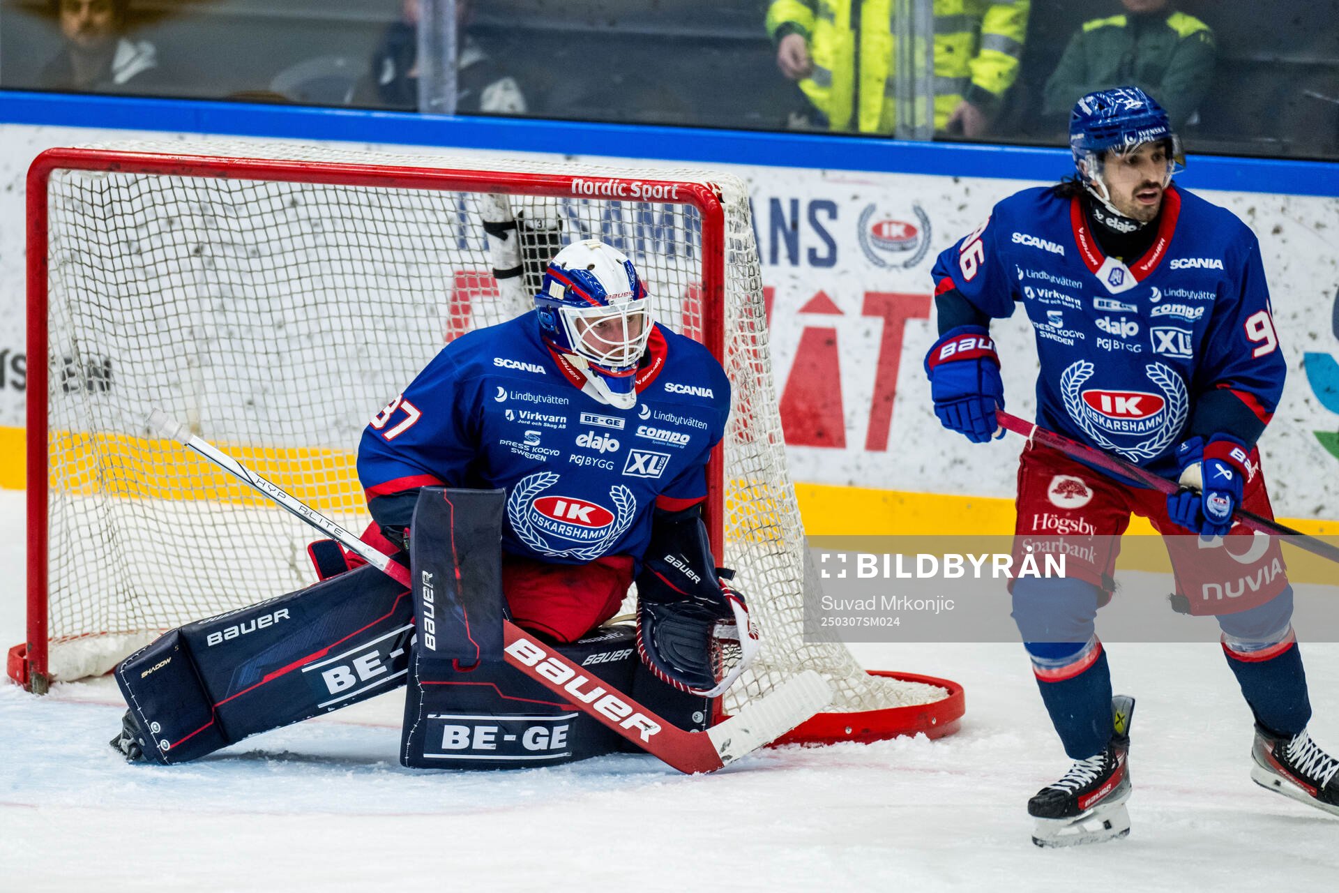 Oskarshamns målvakt Evan Cowley
