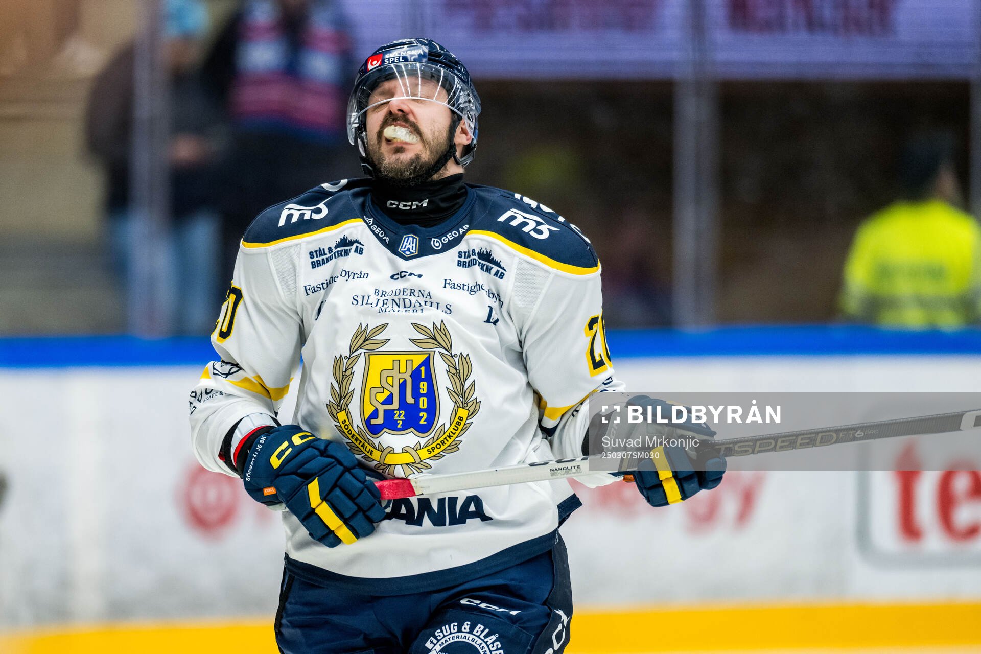 Södertäljes Marcus Eriksson har ont