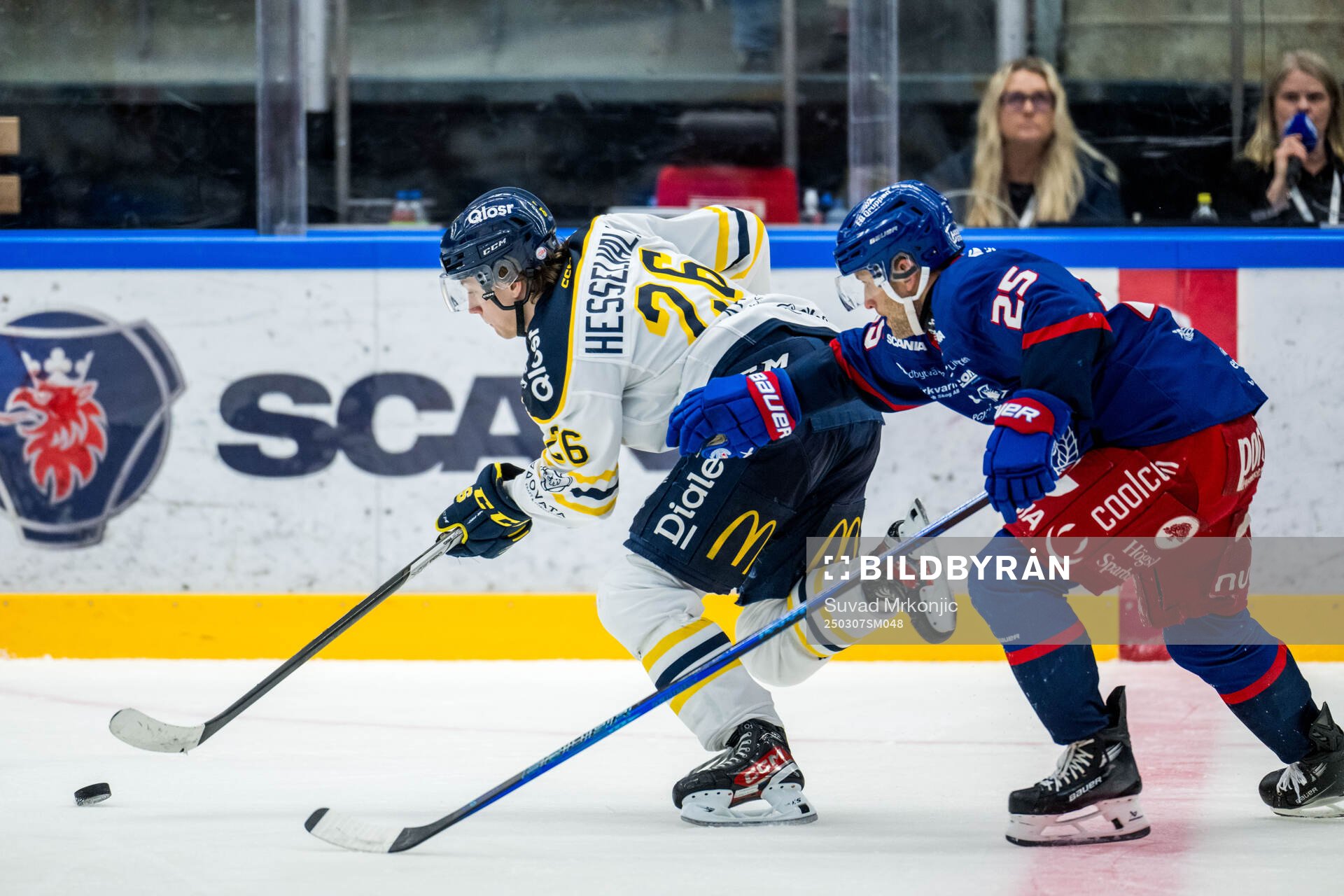 Södertäljes Filip Hesselvall och Oskarshamns Carter Camper