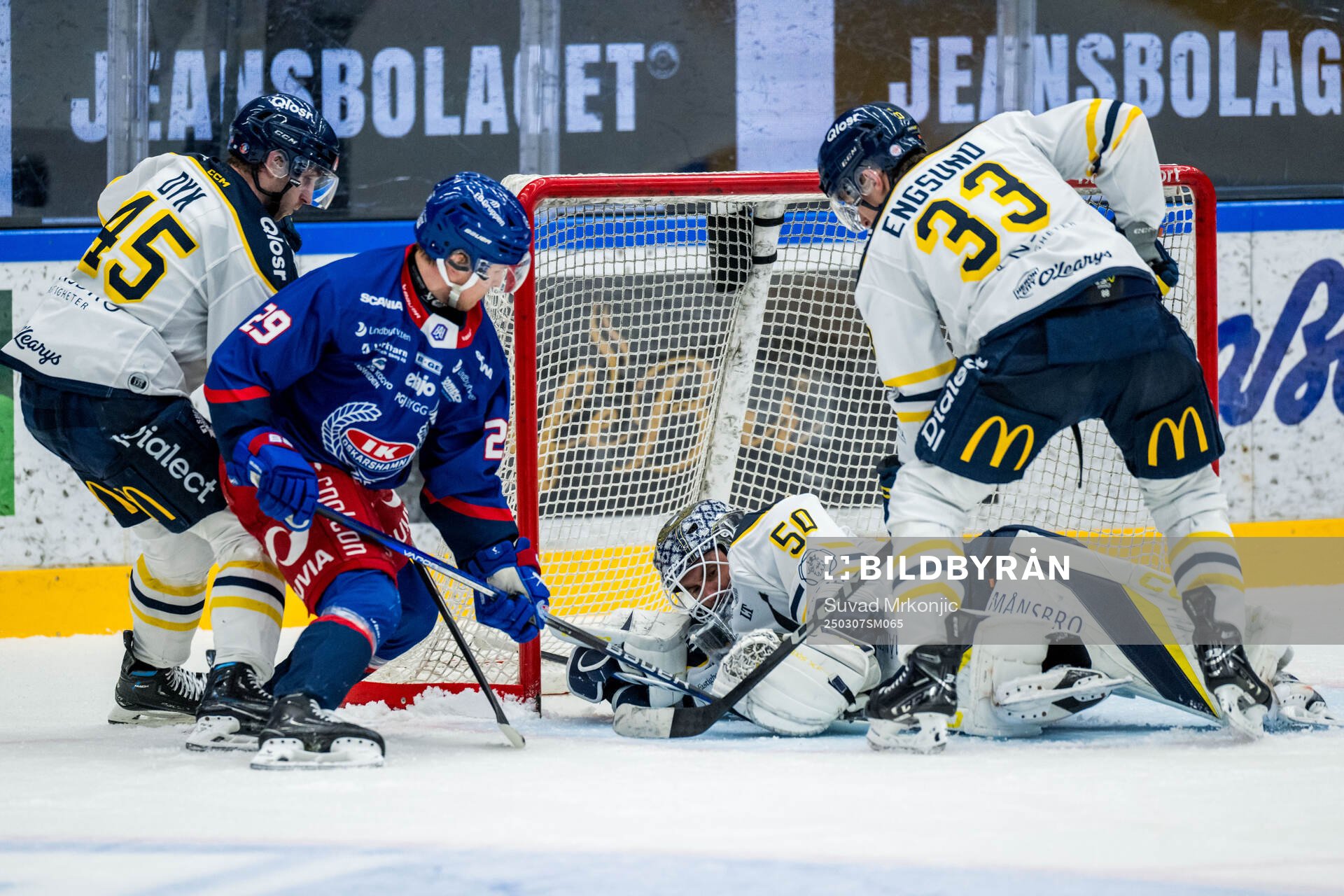Södertäljes Sebastian Dyk och Oskarshamns Georg Weigelt