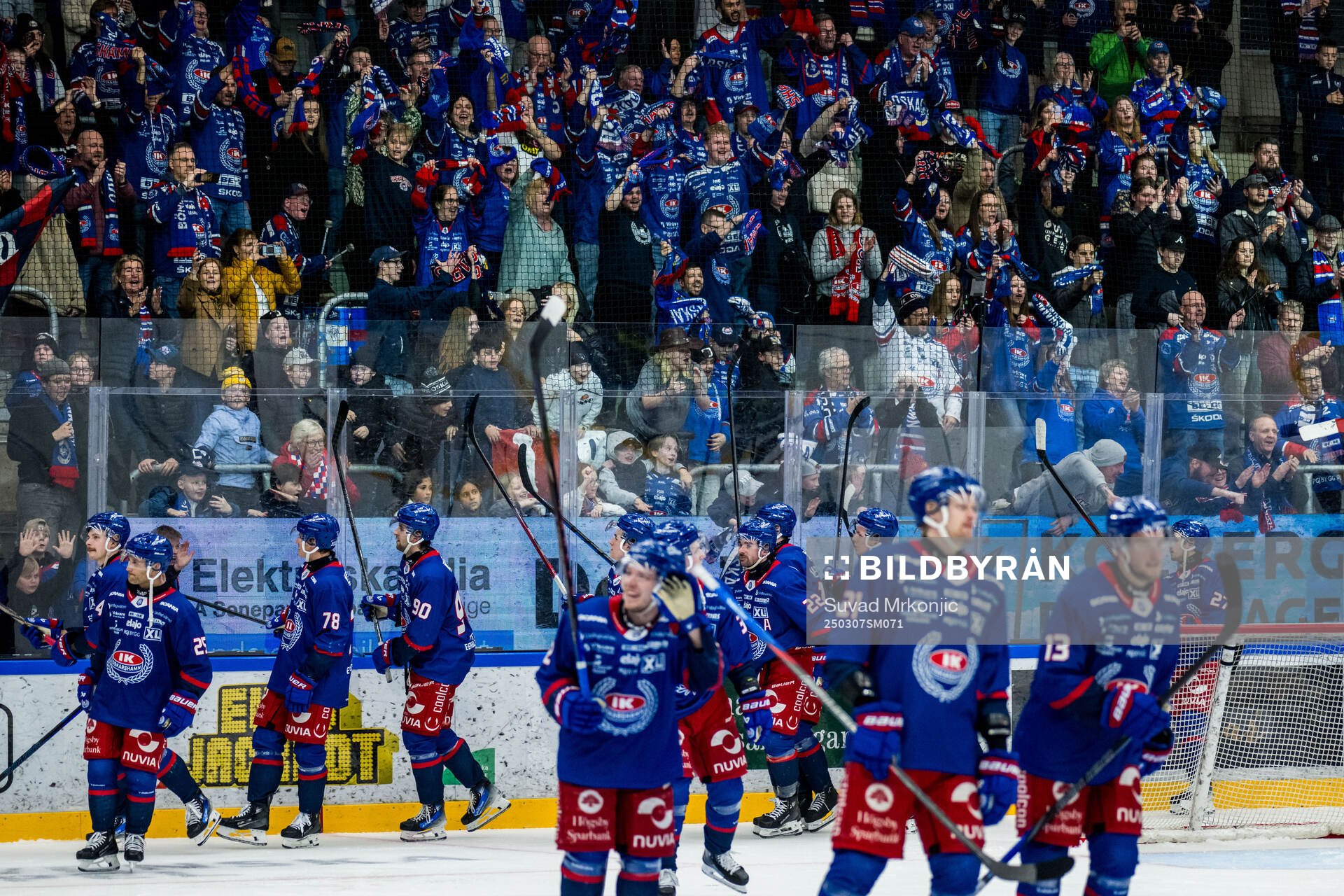 Oskarshamn spelare jublar