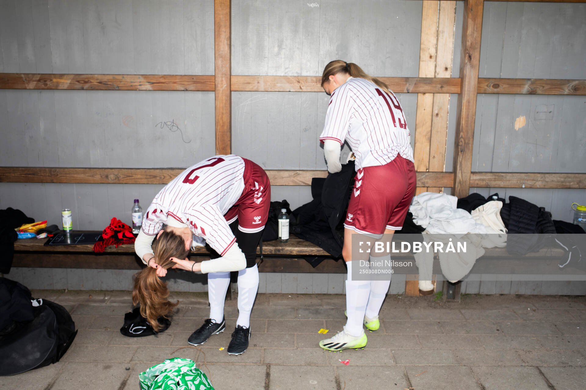 FC Möllans Linnea Jansson och Frida Nerman
