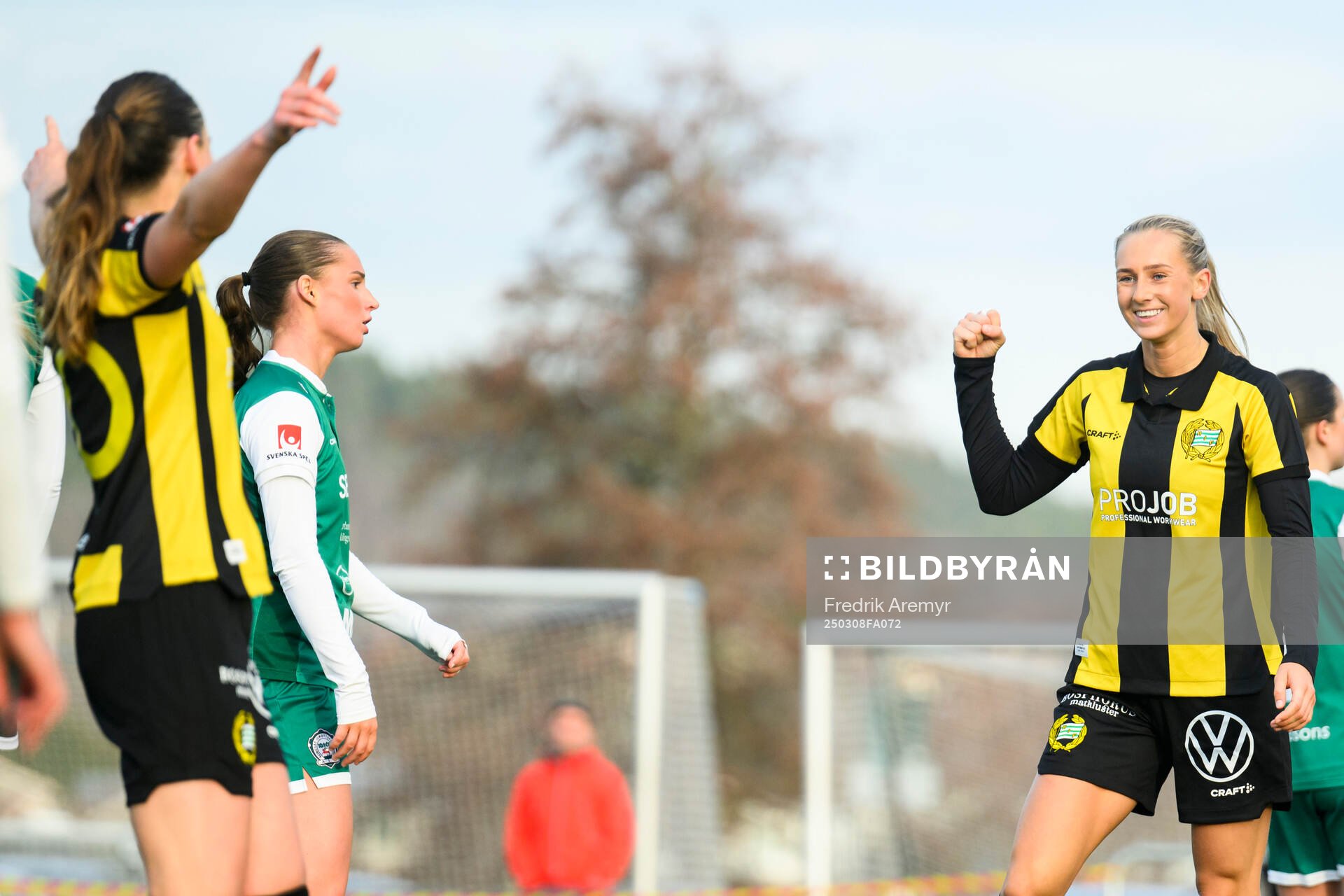 Hammarbys Ellen Wangerheim jublar