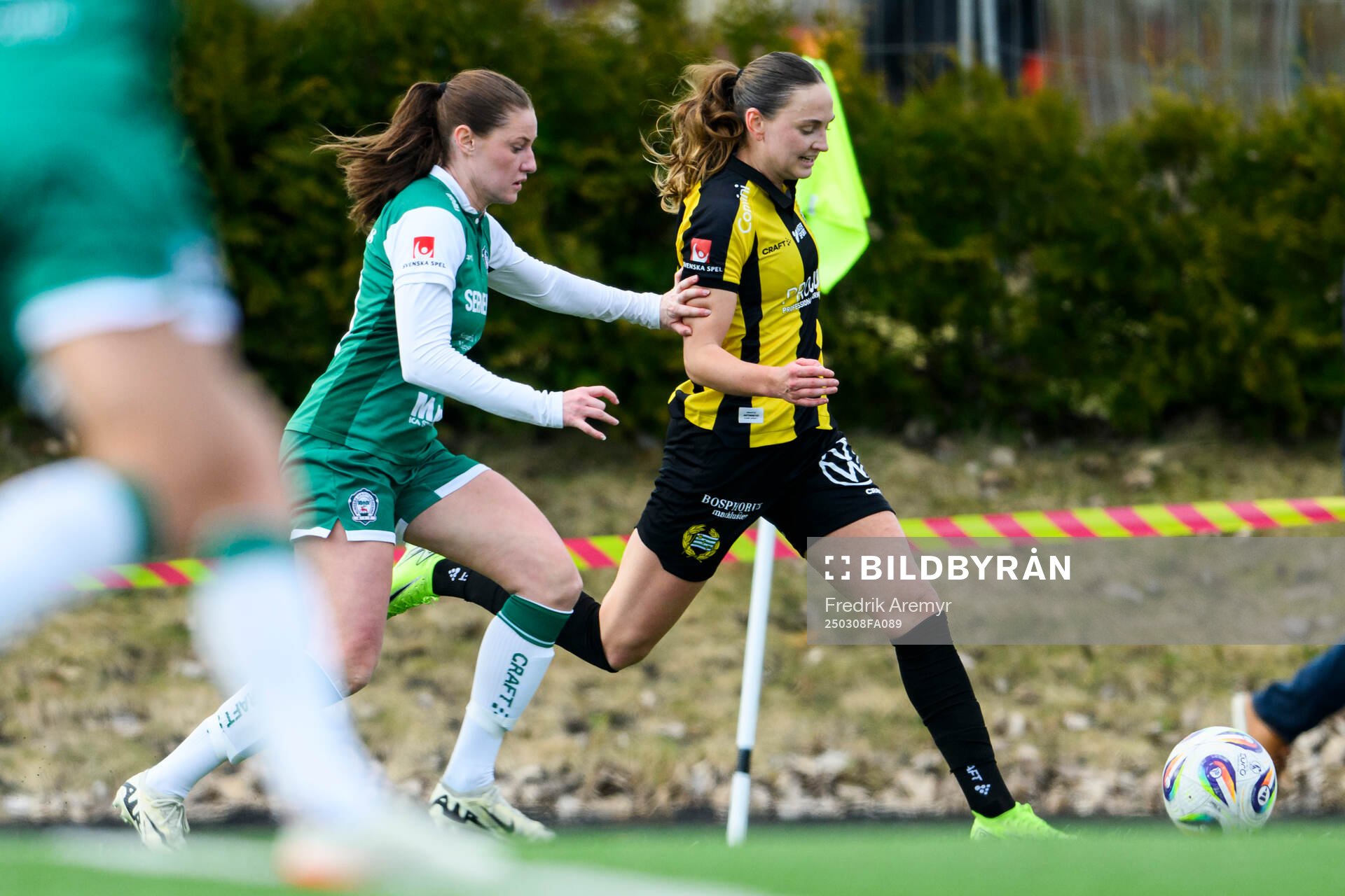 Alingsås Ina Österlind och Hammarbys Vilde Hasund