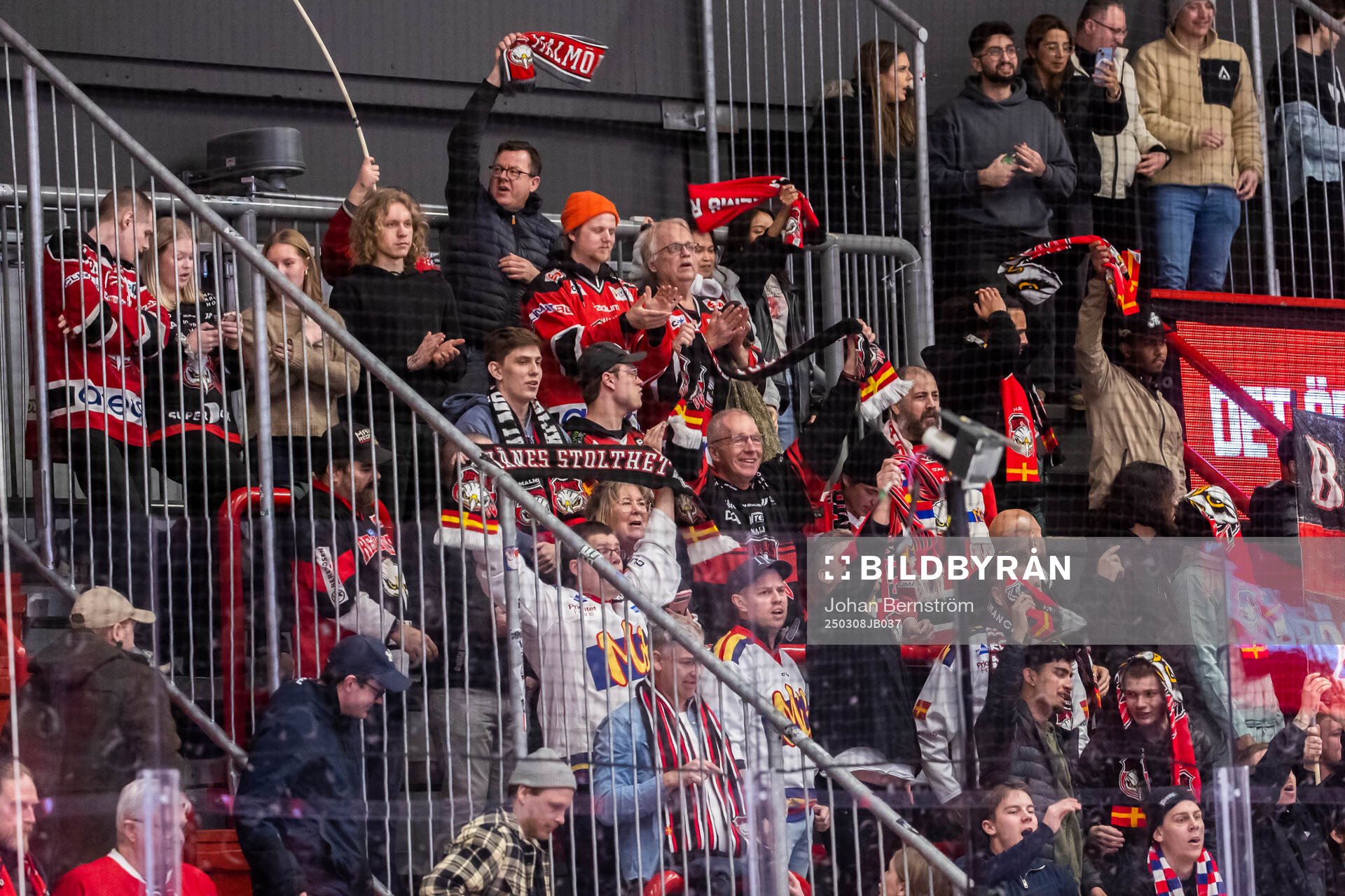 Malmö Redhawks fansen jublar