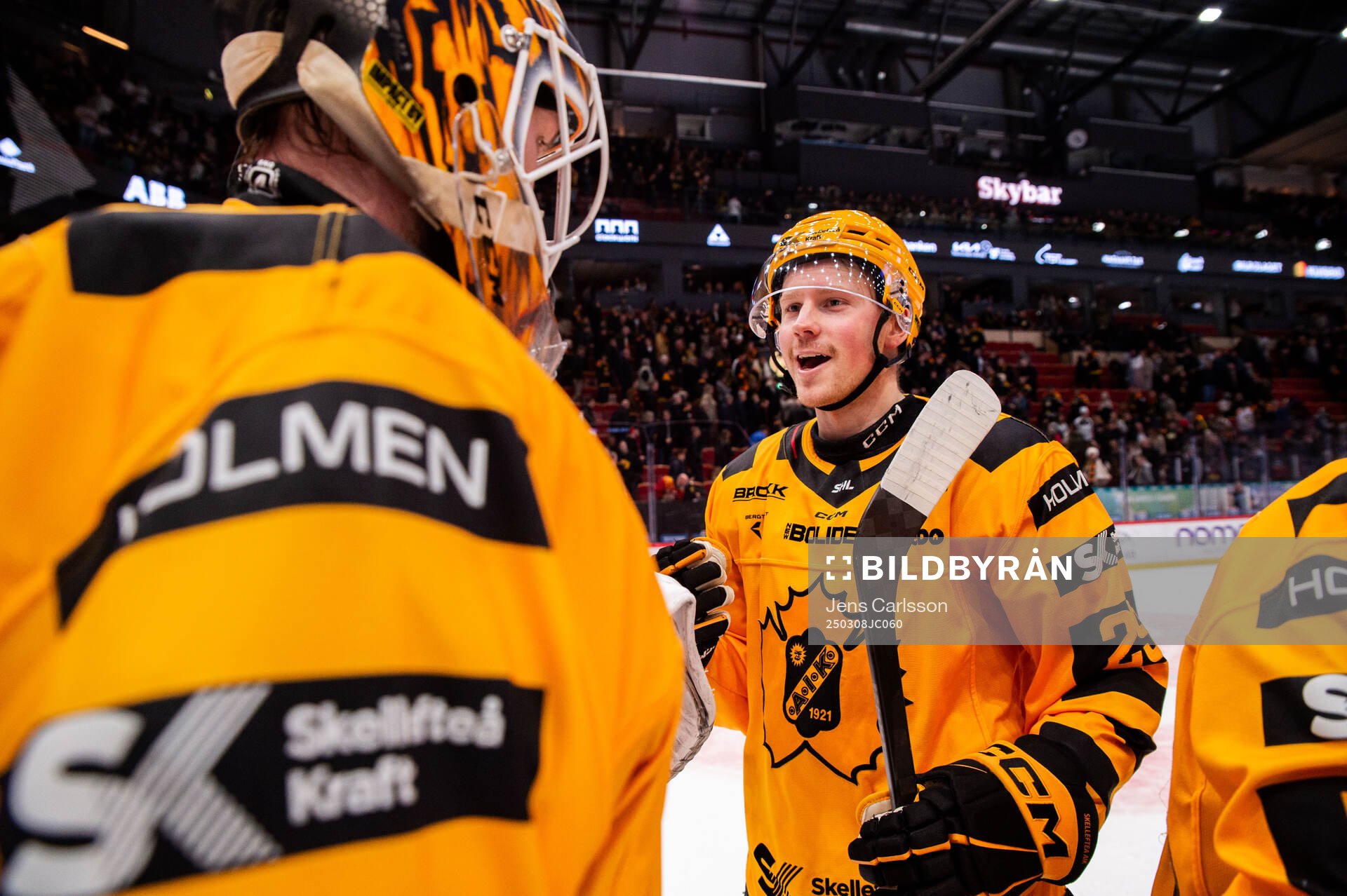 Skellefteås Ludvig Warg jublar