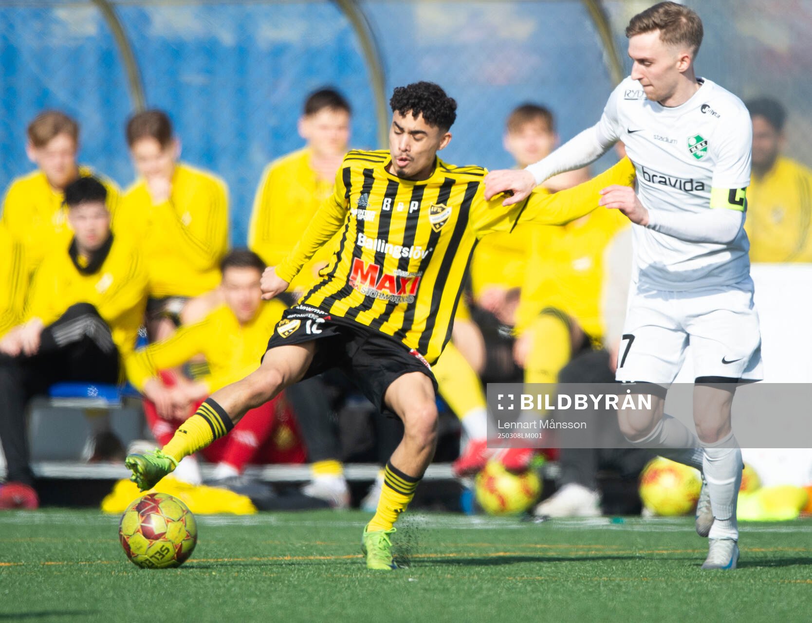 IFK Hässleholms Zeidan Sala i träningsmatchen mellan IFK