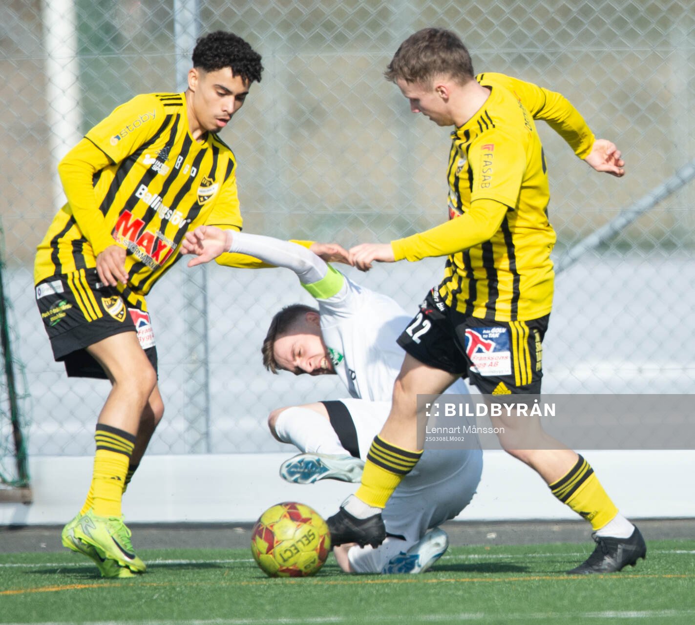 IFK Hässleholms Zeidan Sala och Crnalic i träningsmatchen