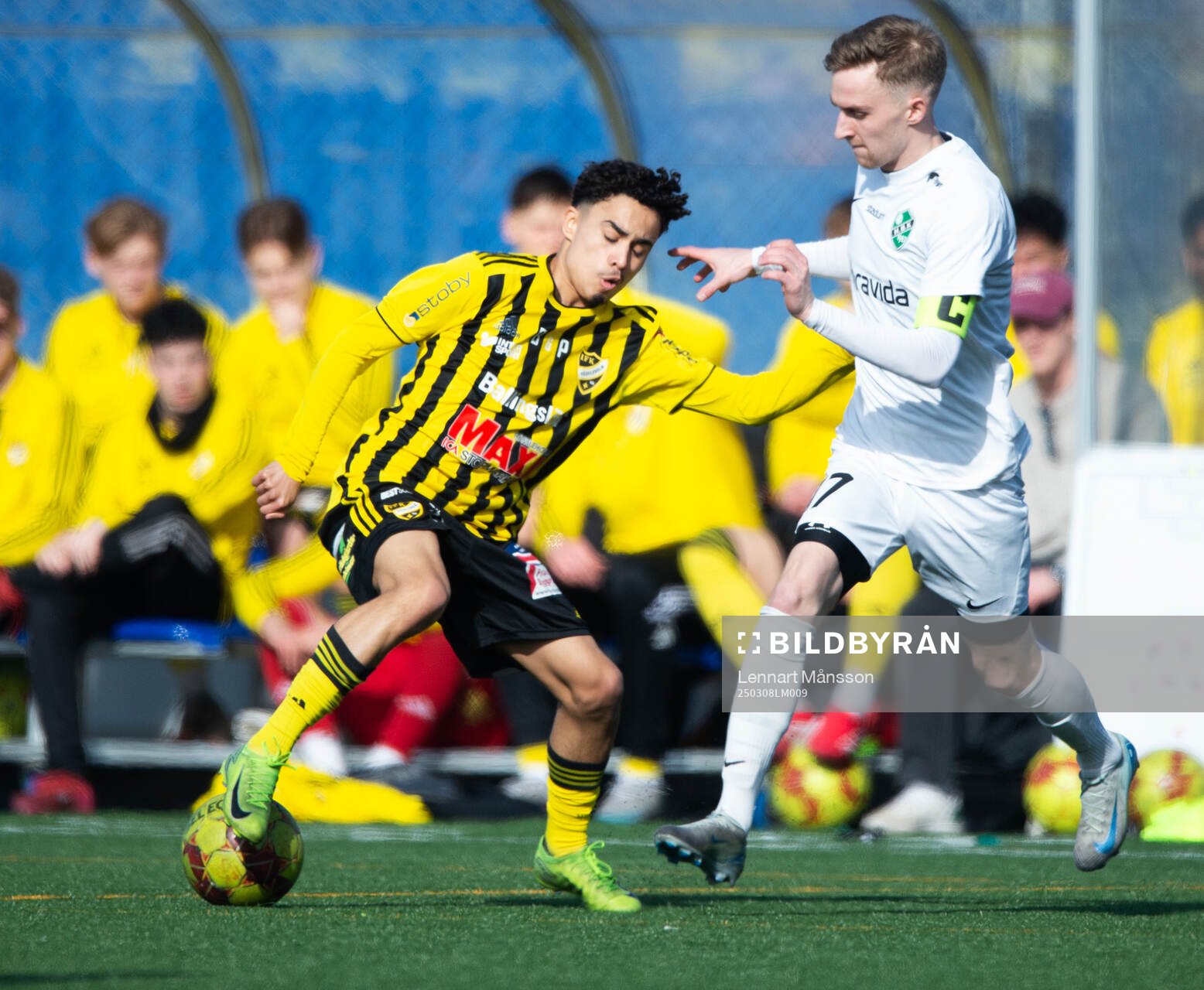 IFK Hässleholms Zeidan Sala i träningsmatchen mellan IFK