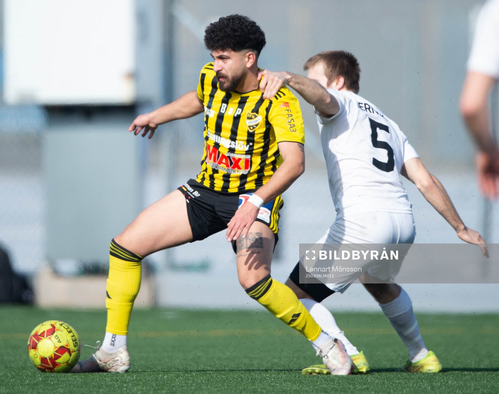 IFK Hässleholms Waseem Jafleh i träningsmatchen mellan