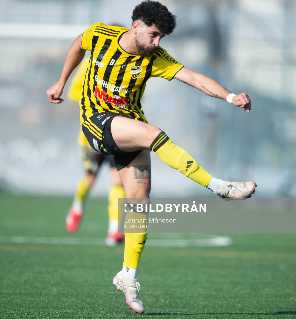 IFK Hässleholms Waseem Jafleh i träningsmatchen mellan