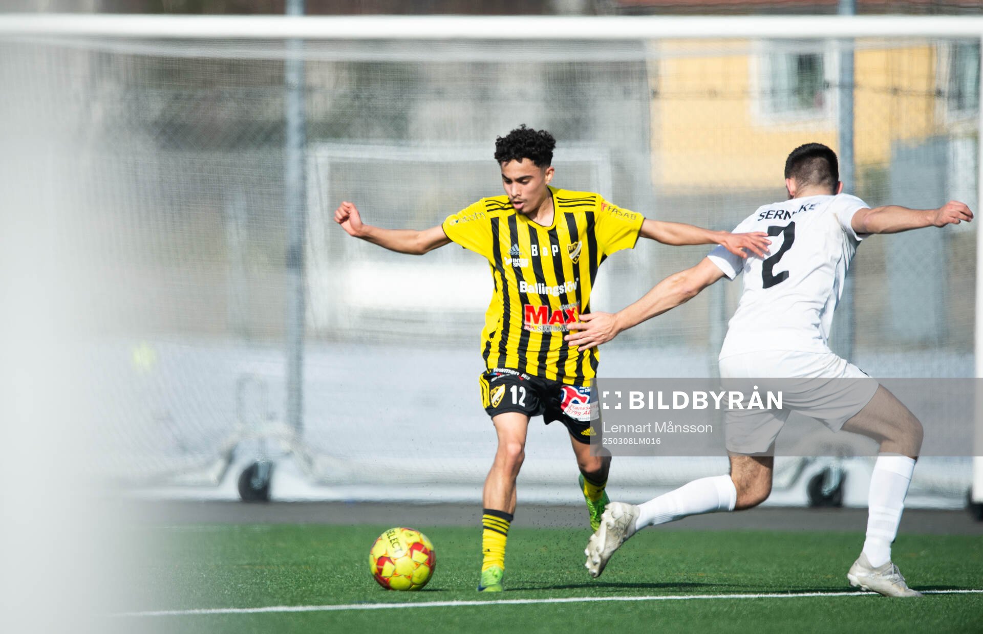 IFK Hässleholms Zeidan Sala i träningsmatchen mellan IFK