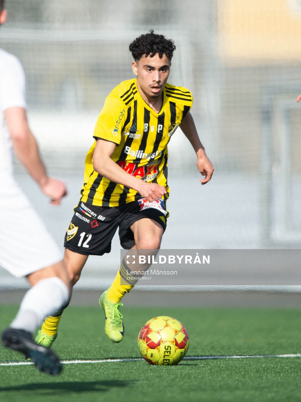 IFK Hässleholms Zeidan Sala i träningsmatchen mellan IFK