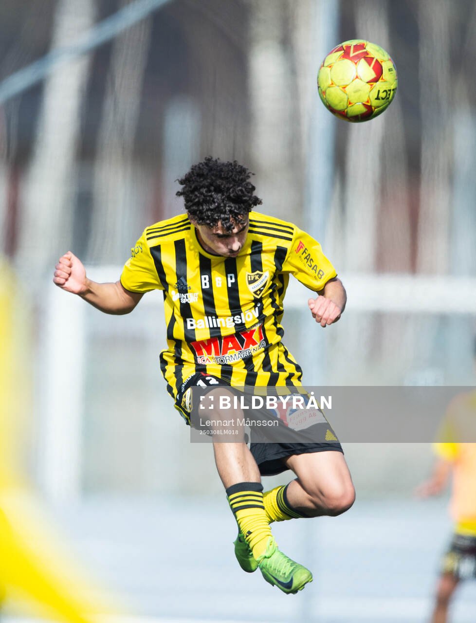 IFK Hässleholms Zeidan Sala i träningsmatchen mellan IFK