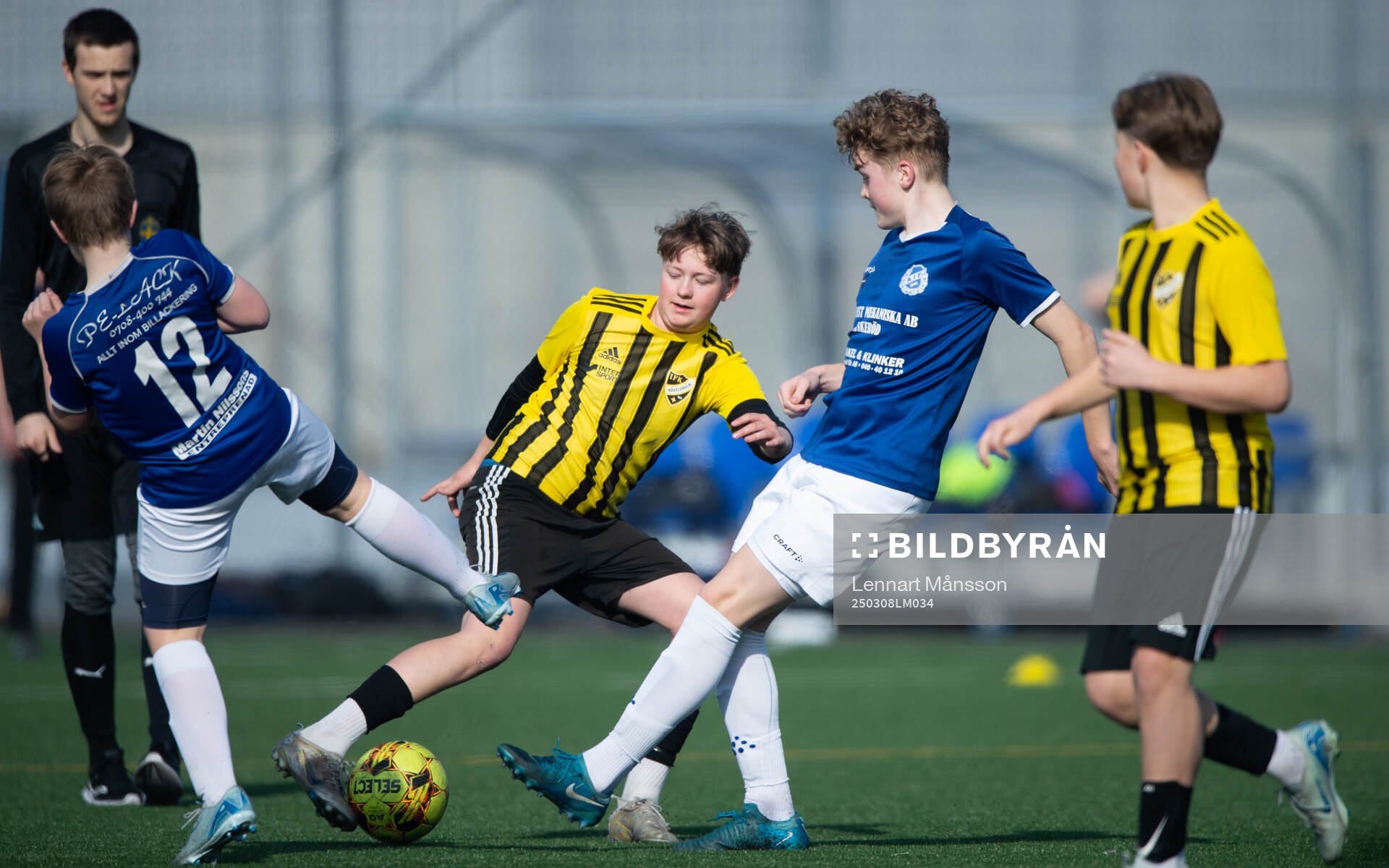 IFK Hässleholms Morris Lundqvist i träningsmatchen för