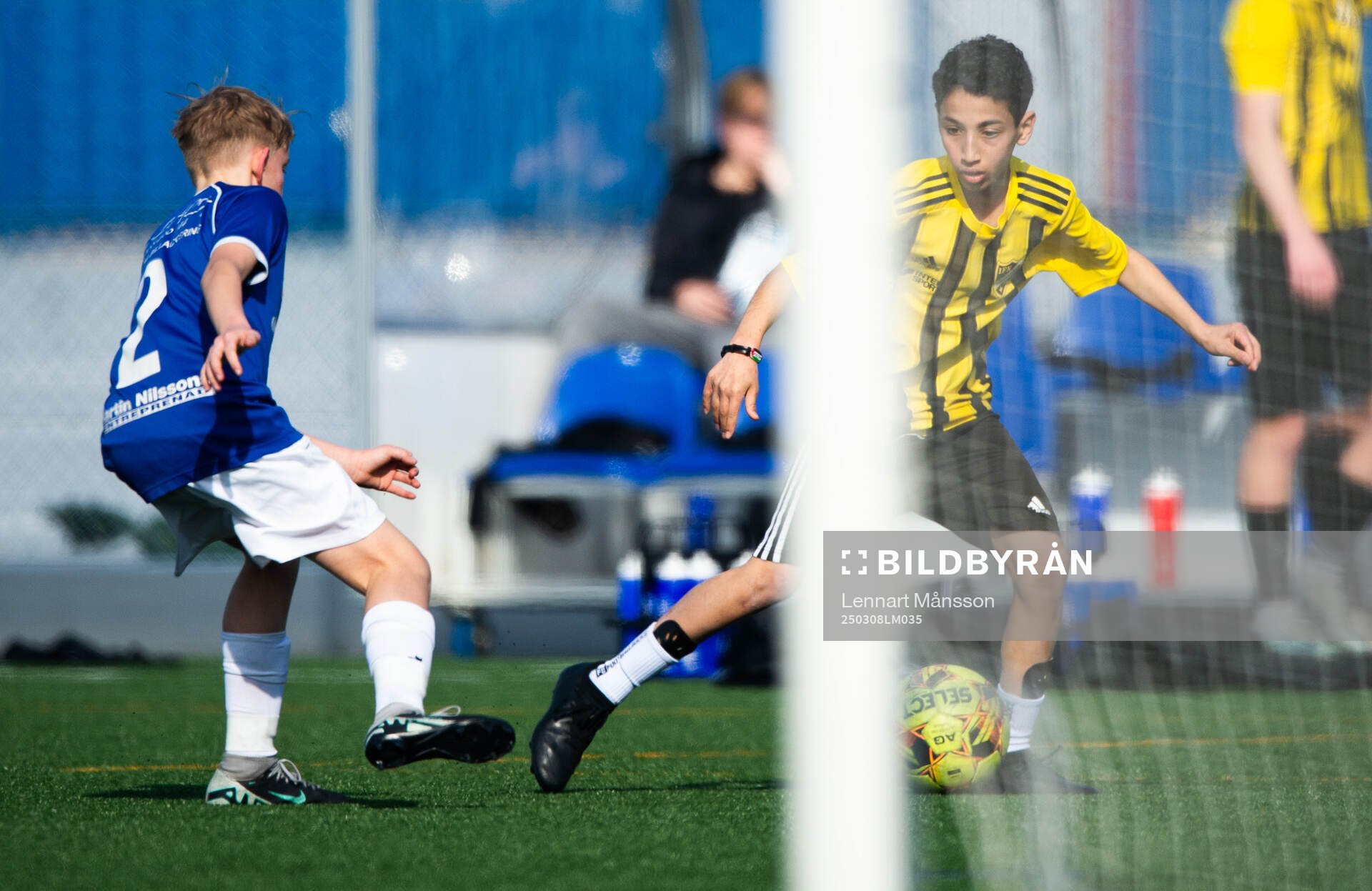 IFK Hässleholms Mustafa Ali i träningsmatchen för pojkar
