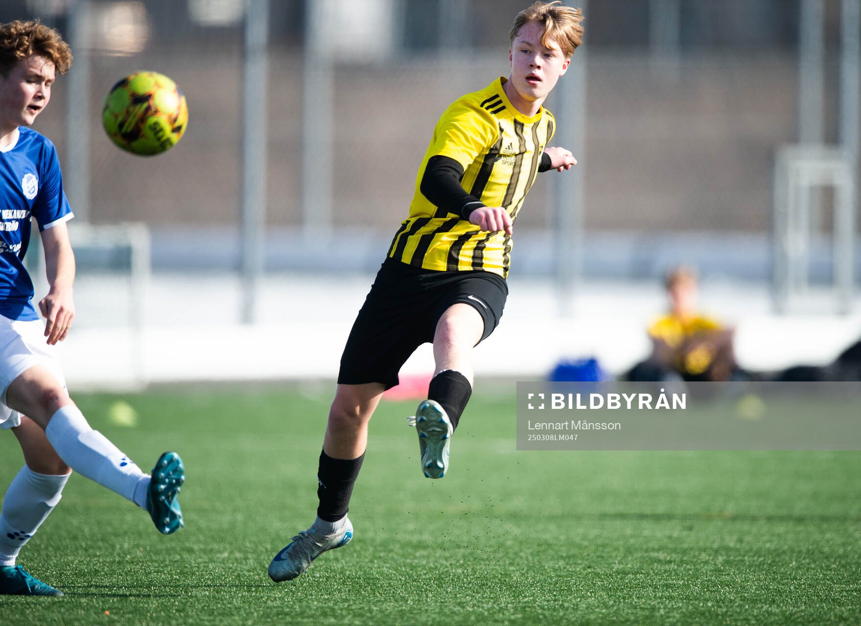 IFK Hässleholms Lion Nissmark i träningsmatchen för