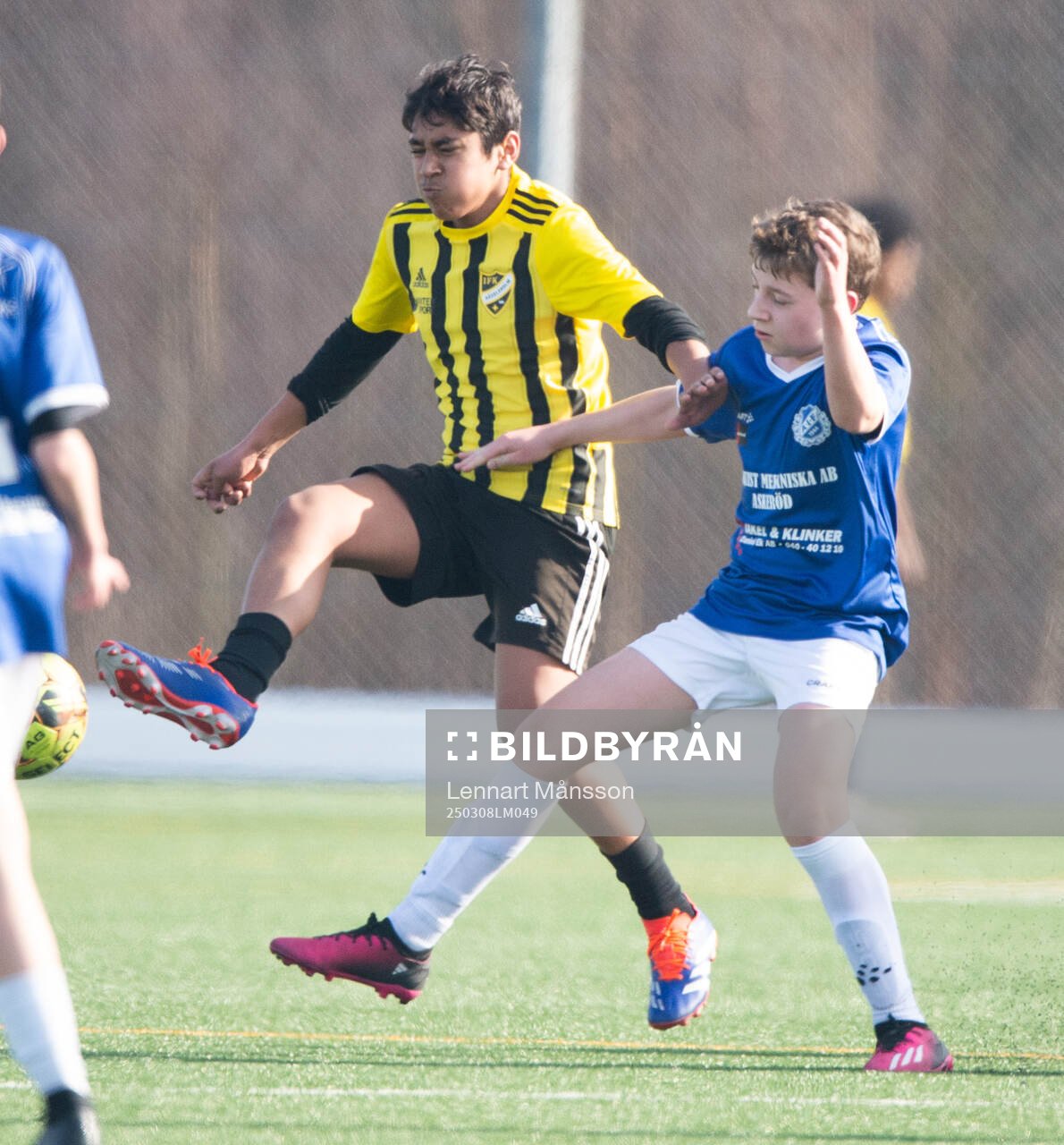 IFK Hässleholms Ali Shalish i träningsmatchen för pojkar