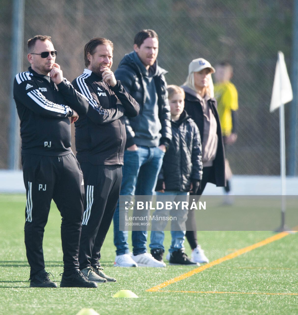 IFK Hässleholms tränare Patrik Johansson, Ken Linde och