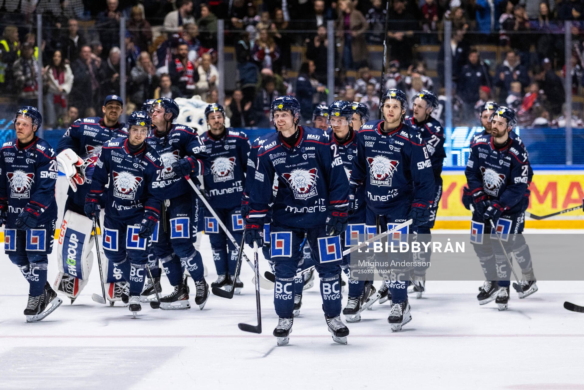 Linköpings spelare jublar