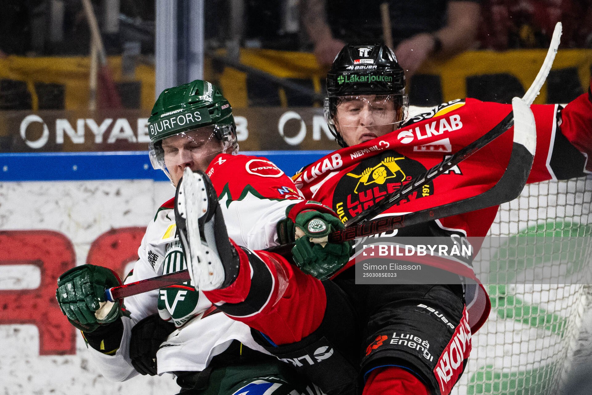 Frölundas Arttu Ruotsalainen och Luleås Jesper Sellgren