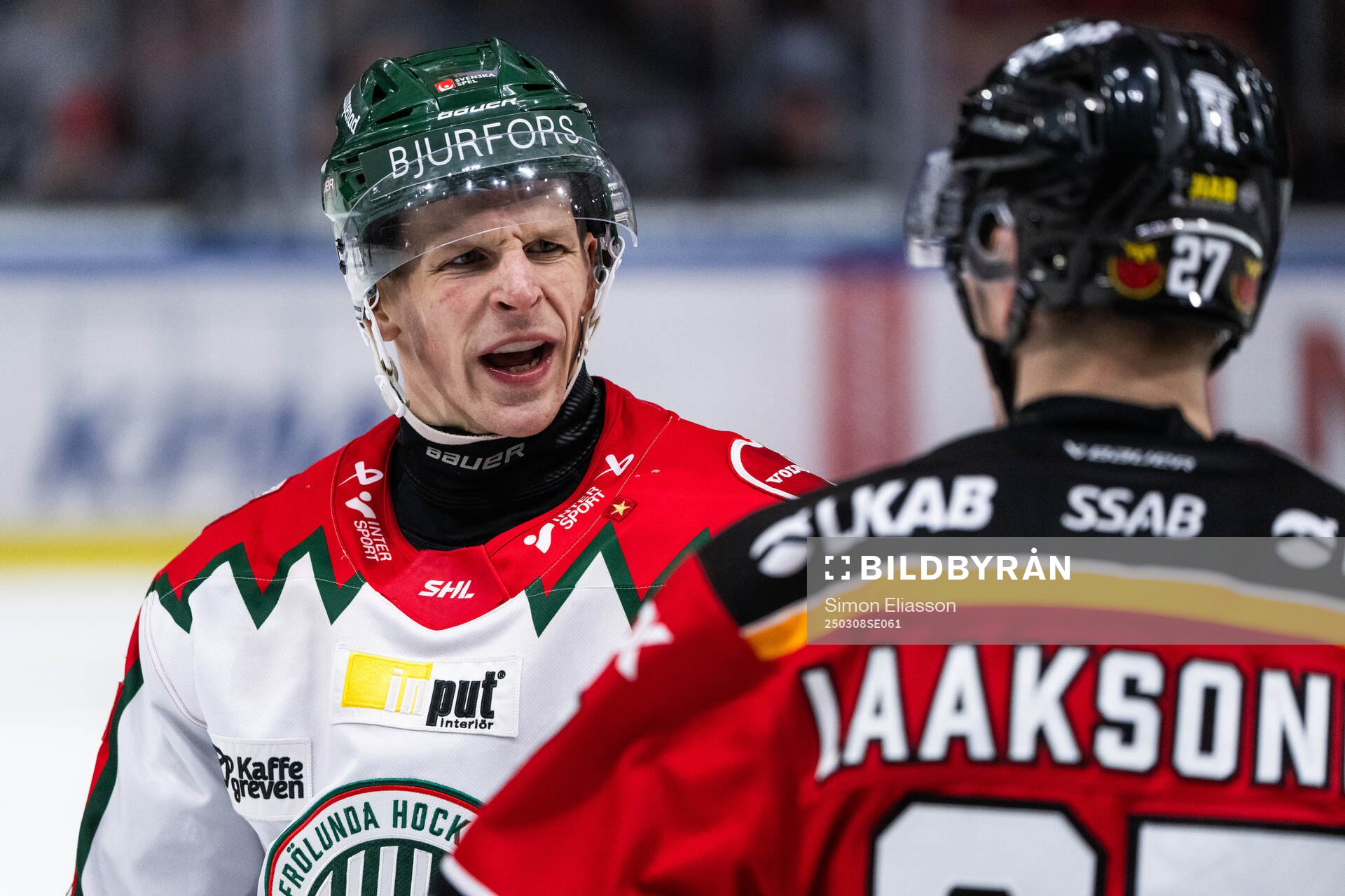 Frölundas Max Friberg och Luleås Oskari Laaksonen