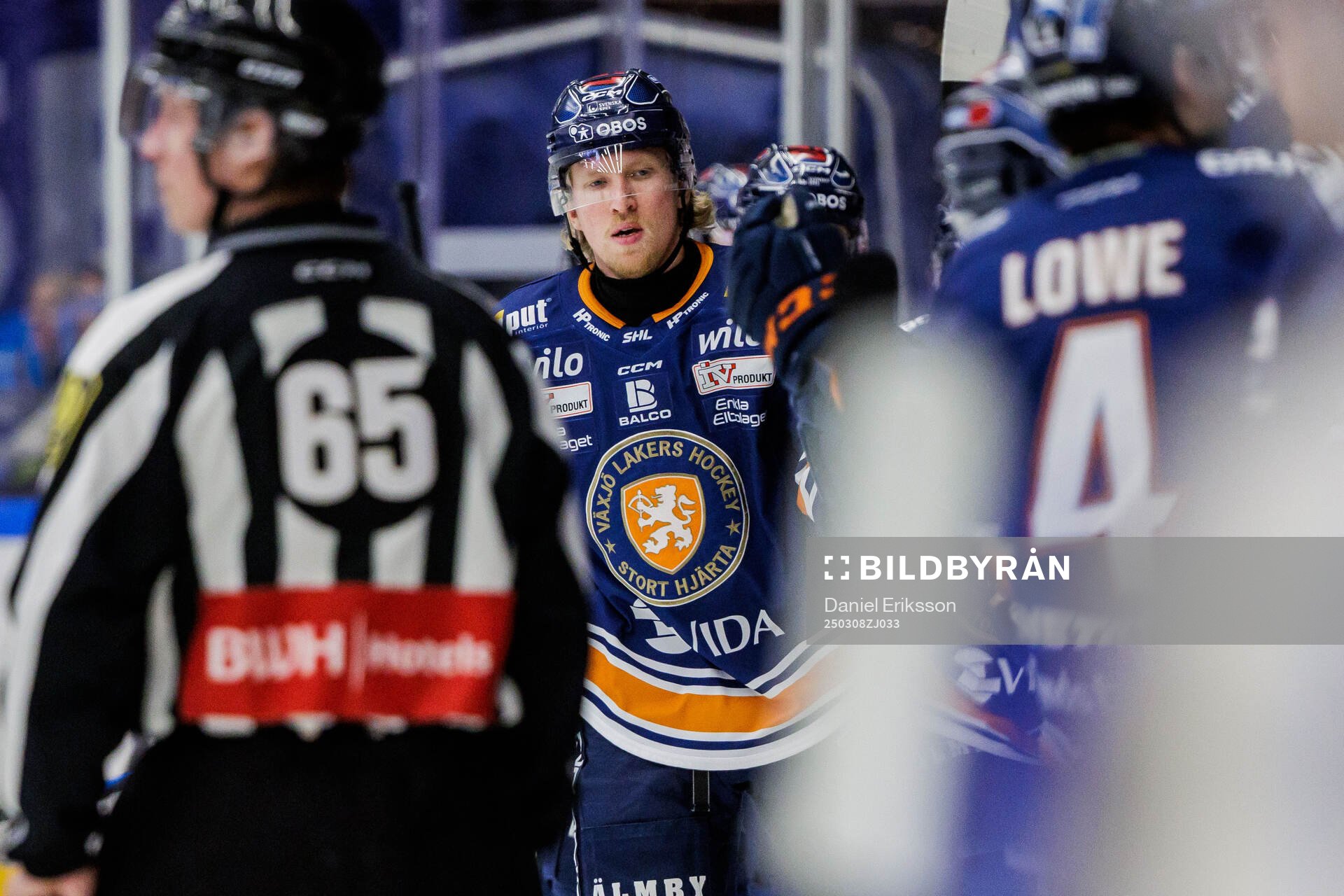 Växjös Manuel Ågren jublar
