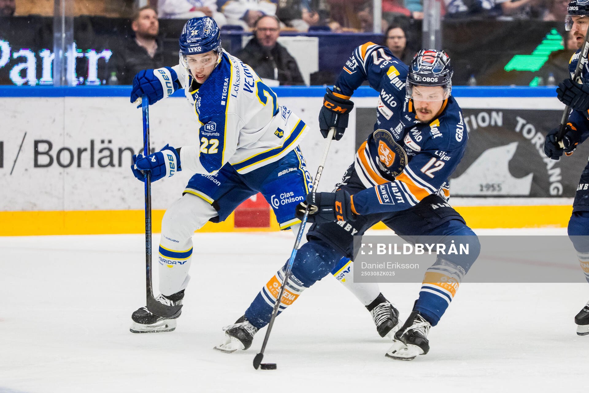 Leksands Arvid Eljas och Växjös Otto Koivula och Manuel