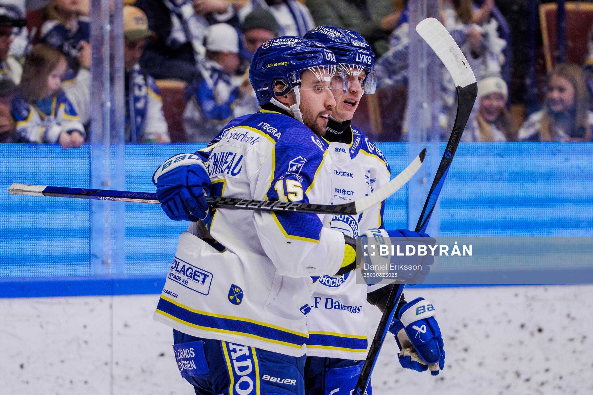 Leksands Max Veronneau jublar
