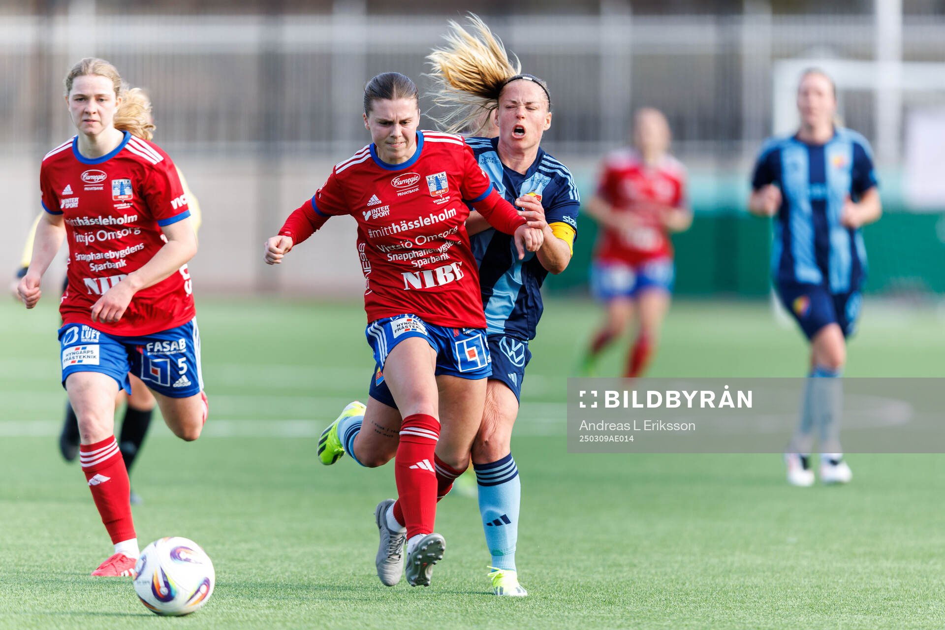 Vittsjös Anna Haddock och Djurgårdens Therese Åsland