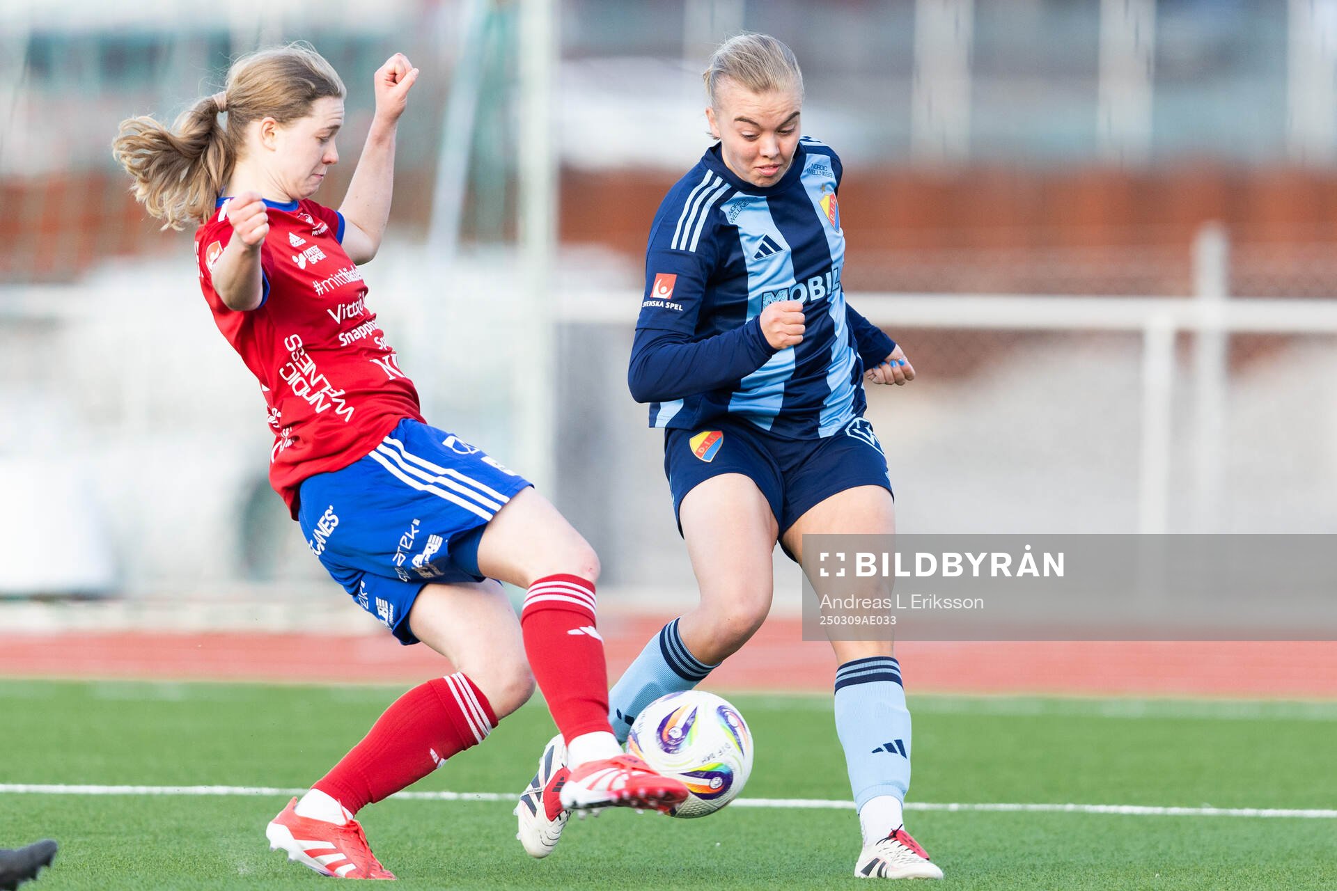 Vittsjös Hannah Sjödahl och Djurgårdens Elin Westlund